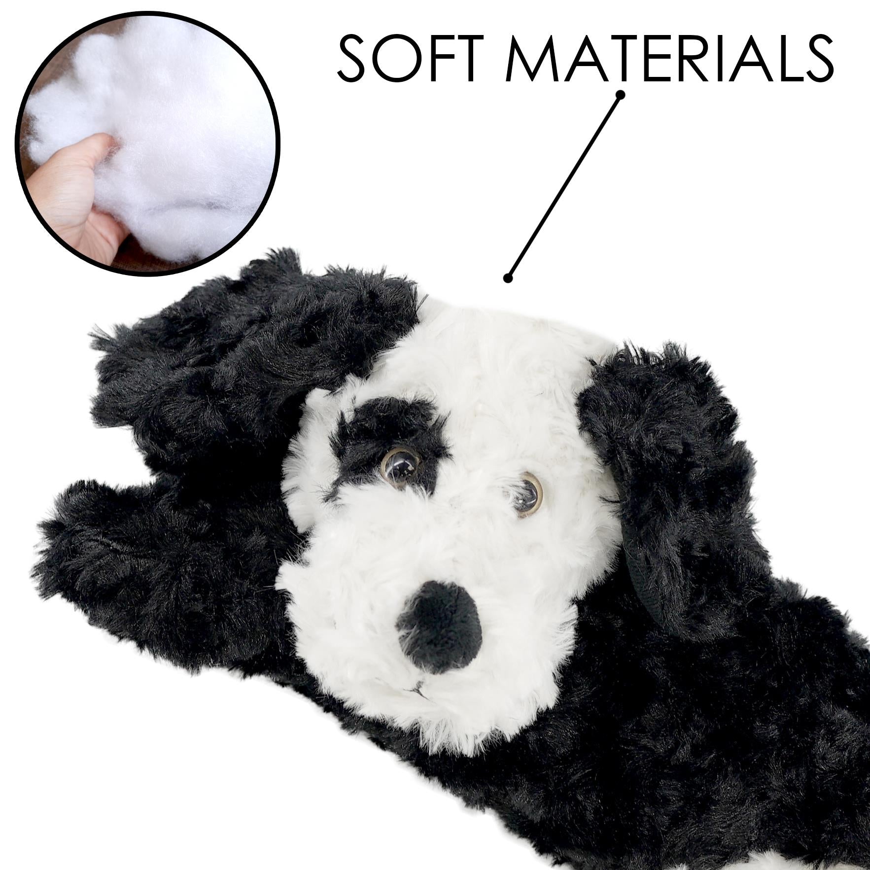 Black dog stuffed clearance toy