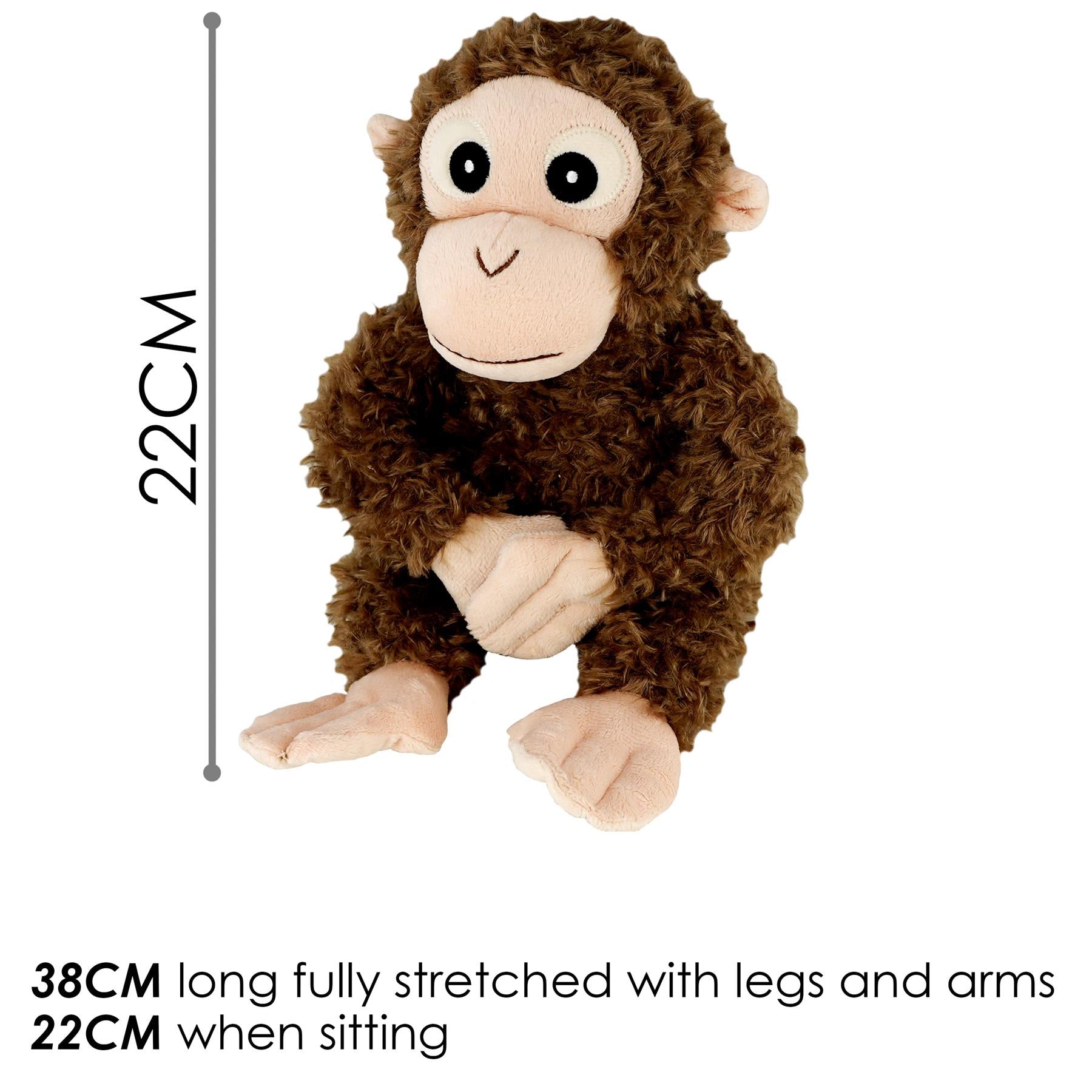 Small Brown Orangutan Cuddly Soft Toy by The Magic Toy Shop - The Magic Toy Shop