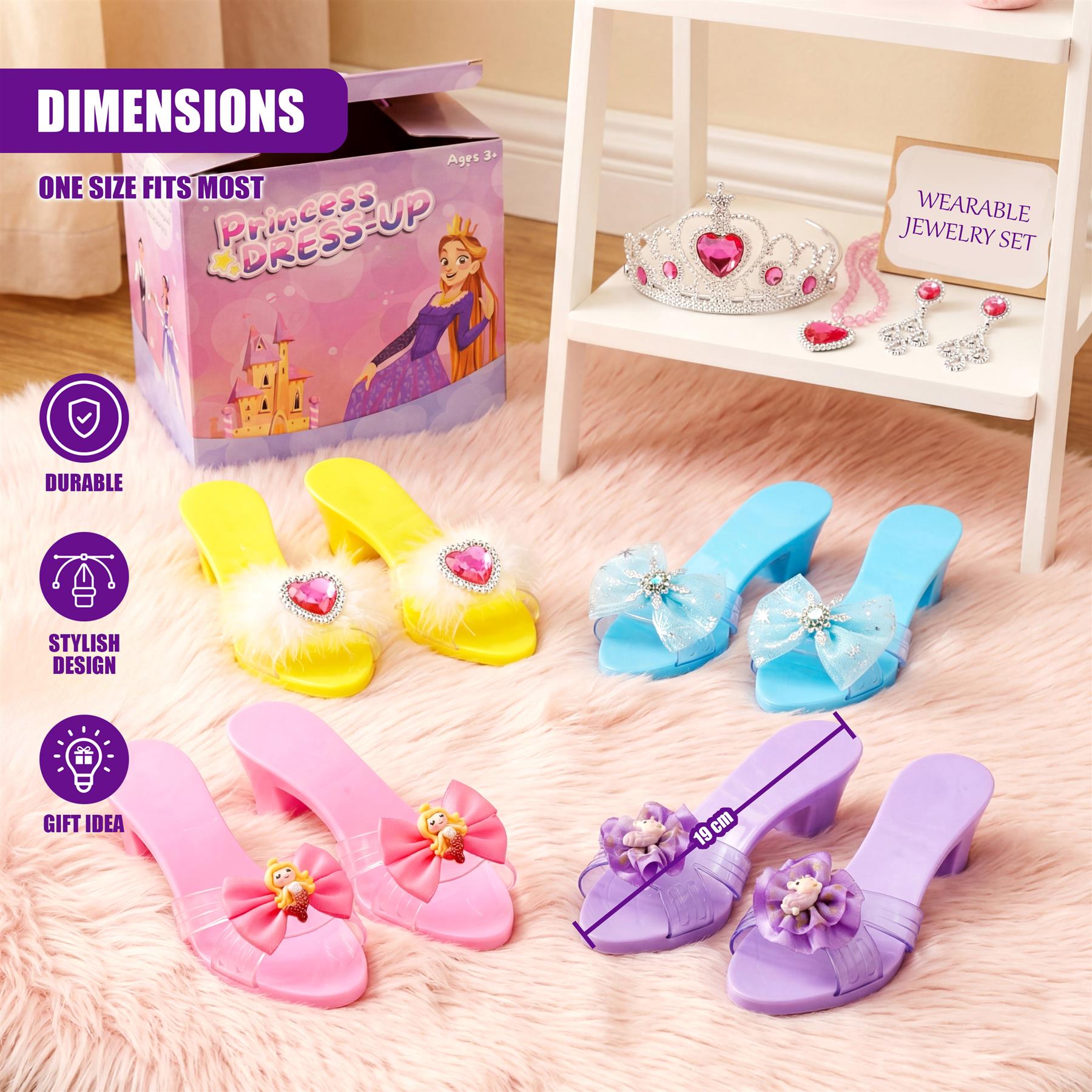 open lace back dress Super Smalls Mermaid Dreams Play Shoes – Born Yesterday main image 0