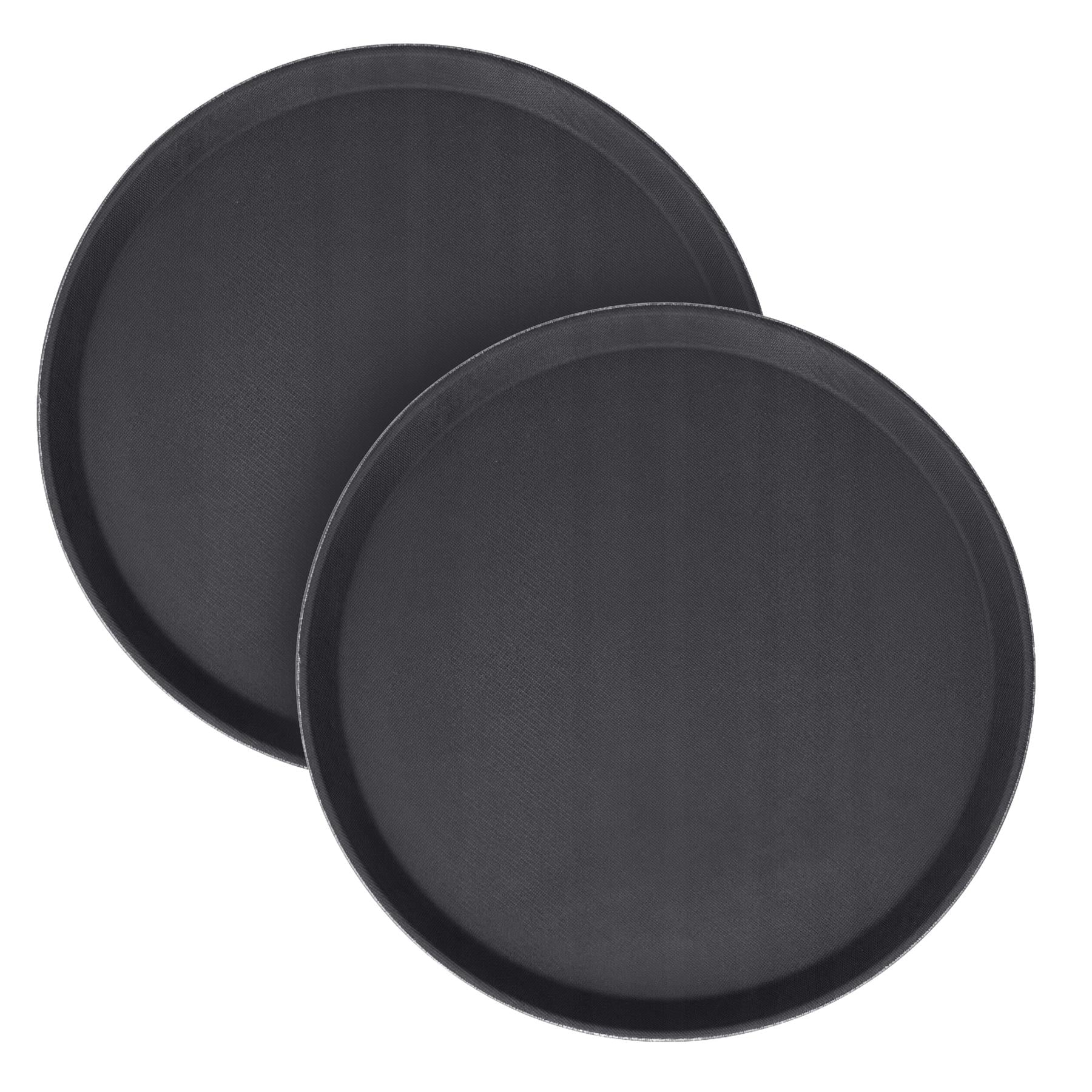 Non-Slip Round Tray - Set of 2