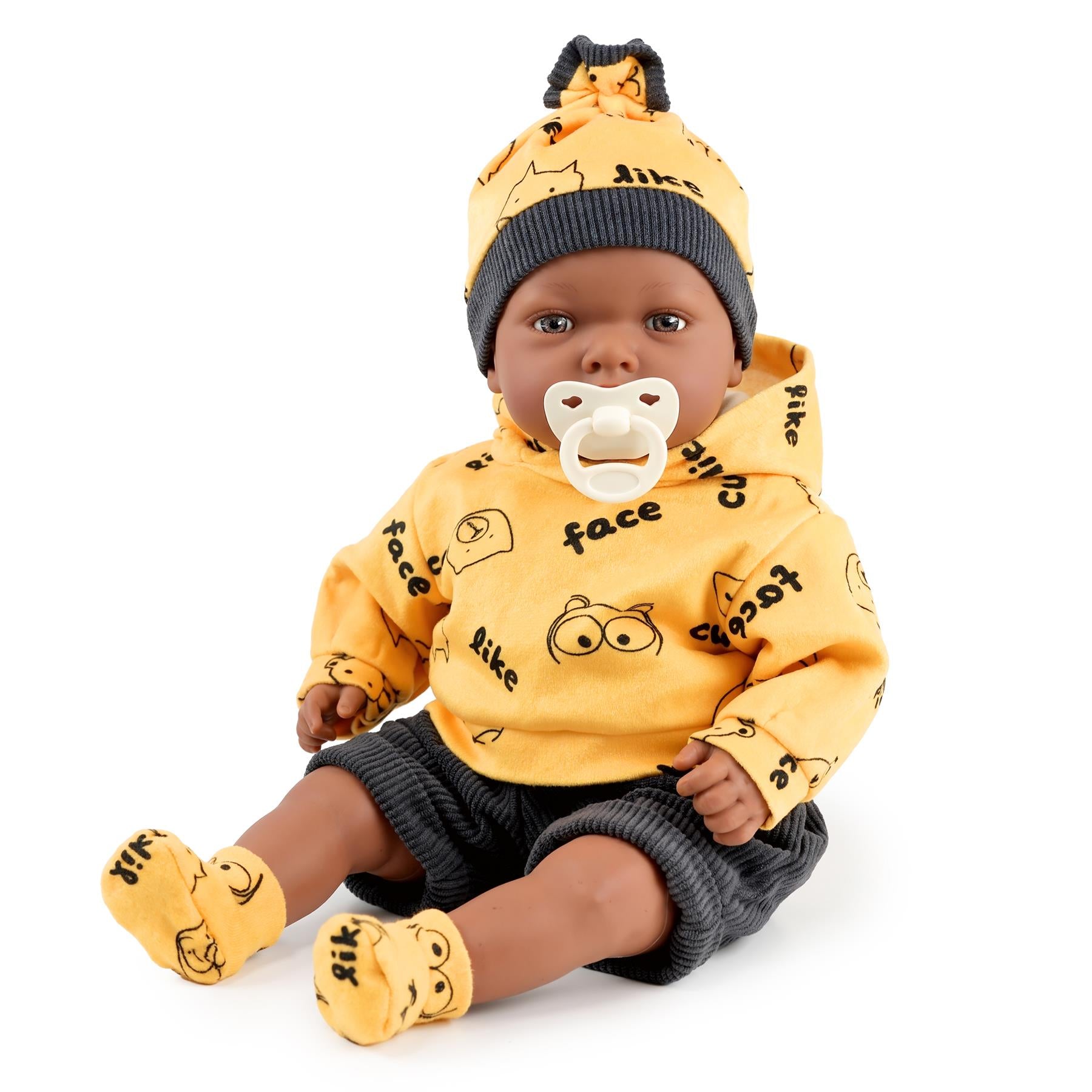 BiBi Black Baby Doll "Jax" (45 cm / 18")