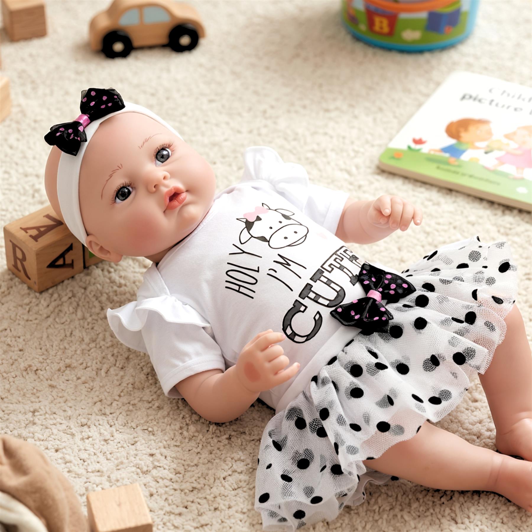 BiBi Reborn Doll Awake Girl "Jasmine" (43 cm / 17")