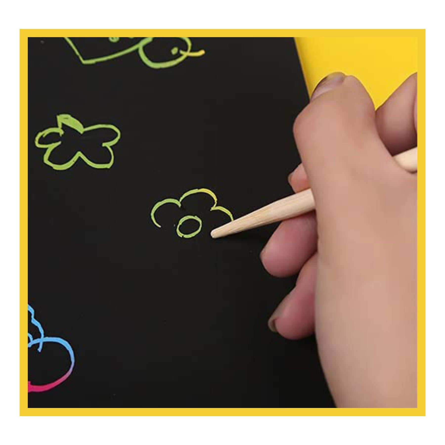 Magic Rainbow Scratch Paper Art Kit for Kids by The Magic Toy Shop - The Magic Toy Shop