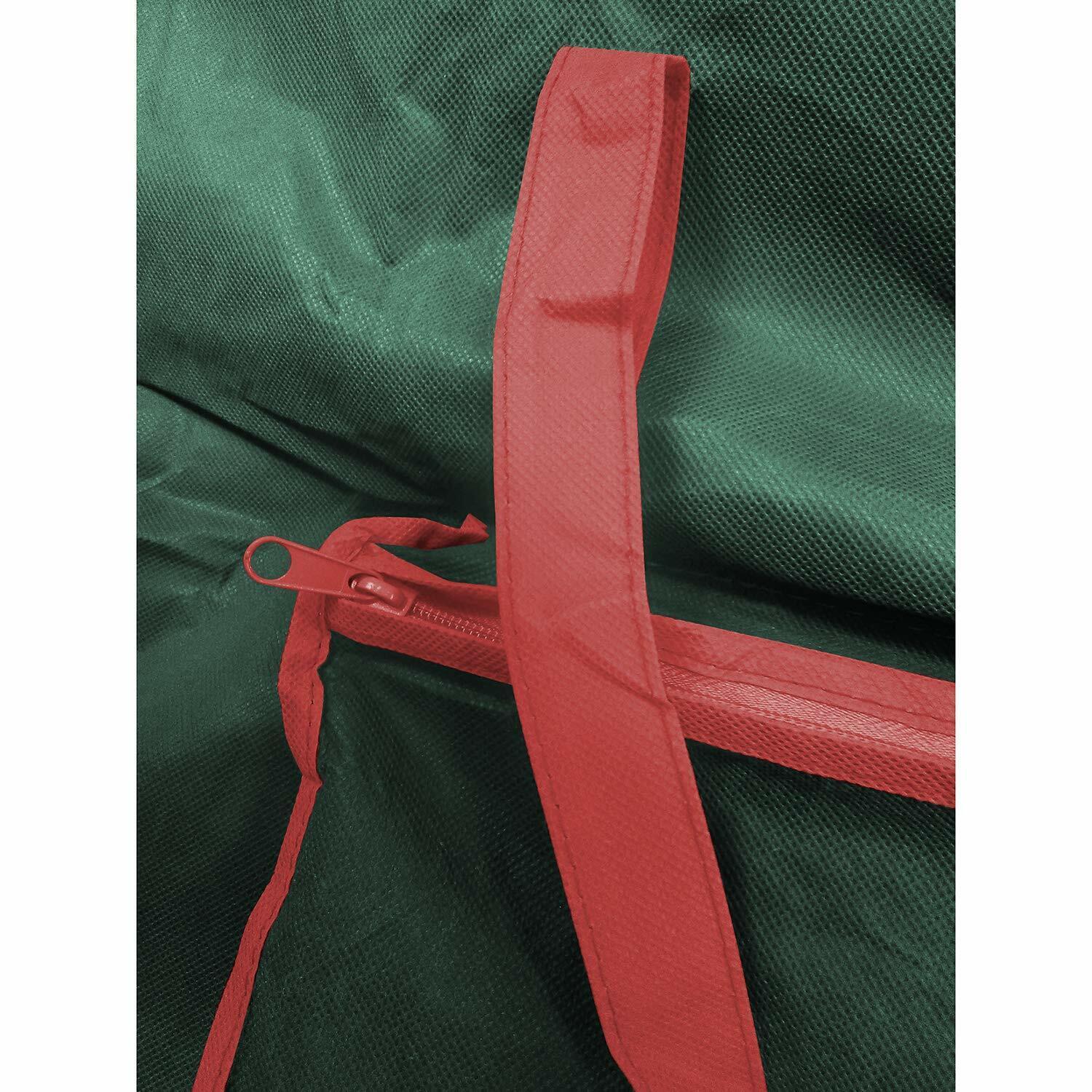 red zipper on green fabric bag - The Magic Toy Shop