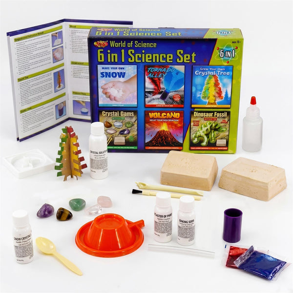 SYNACTIF トライアルセット MYO 6 in 1 Science Set - Science Set Toy - Crystal Gems Kit - The
