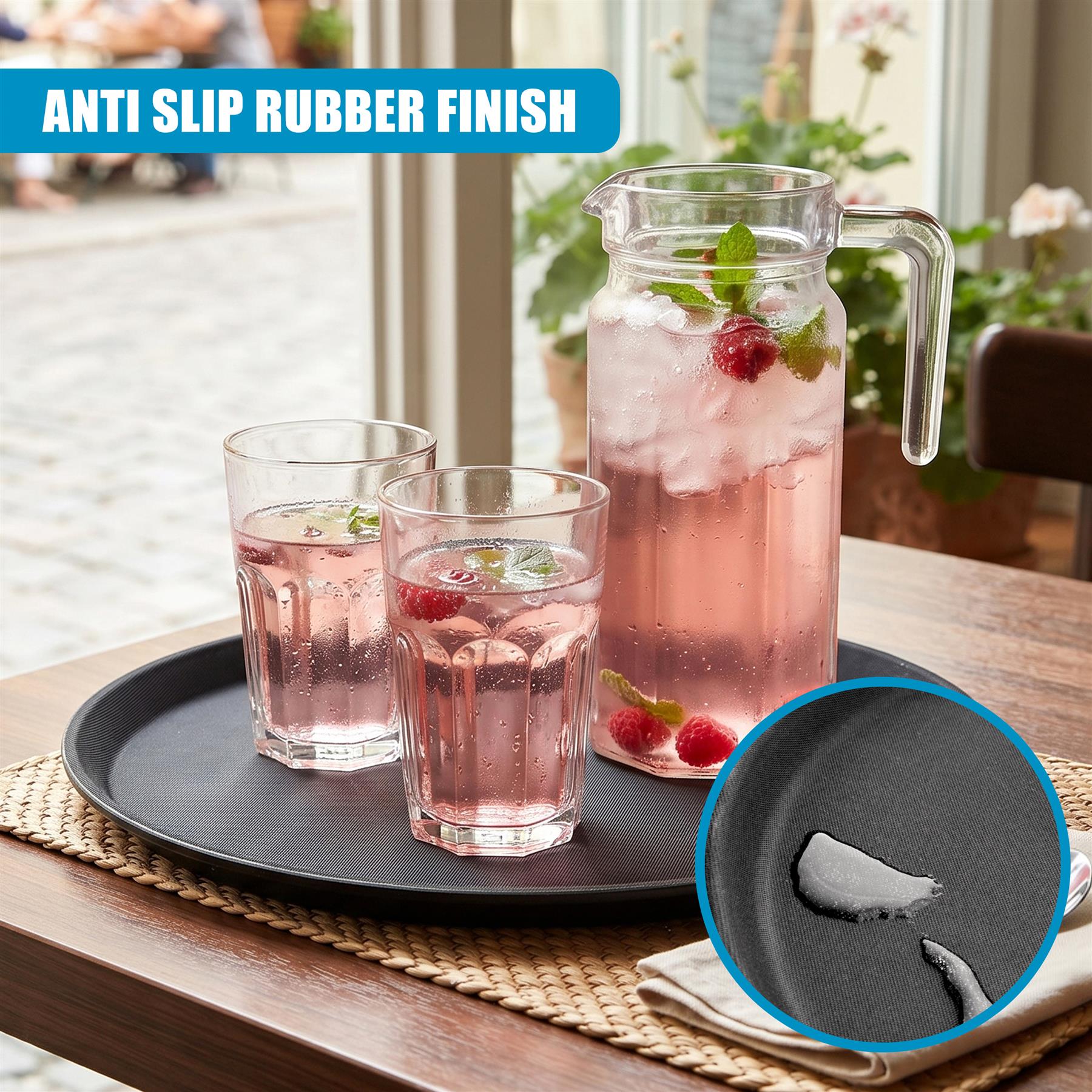 Non-Slip Round Tray - Single