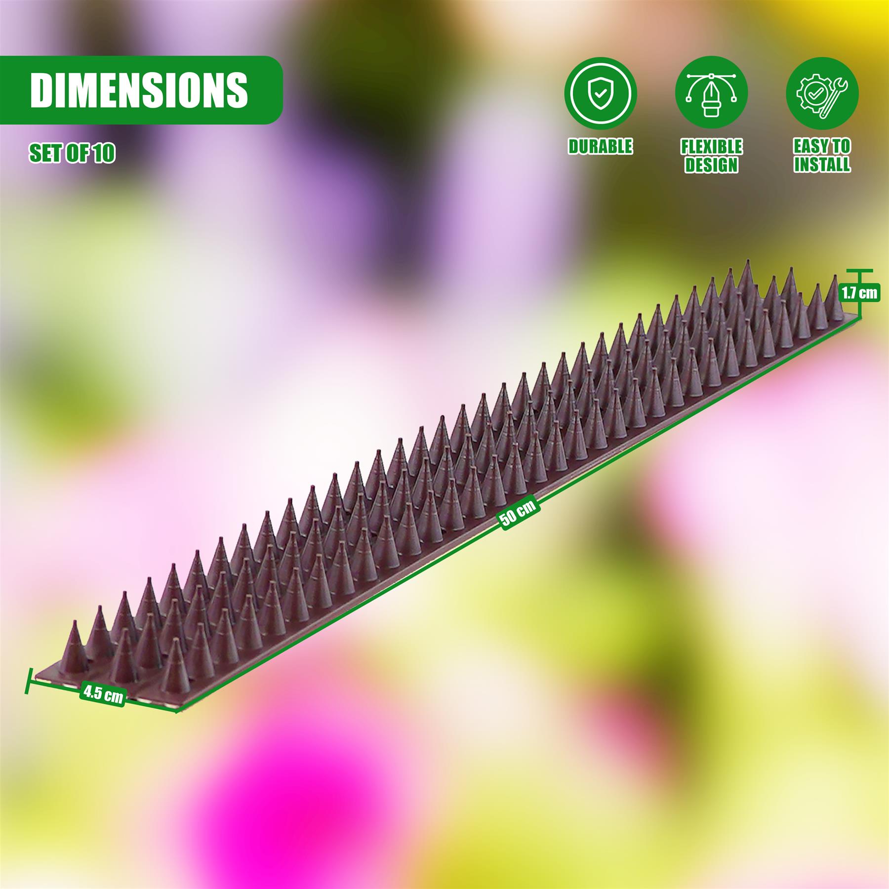 Anti Climb Fence Wall Spikes 10 Pieces