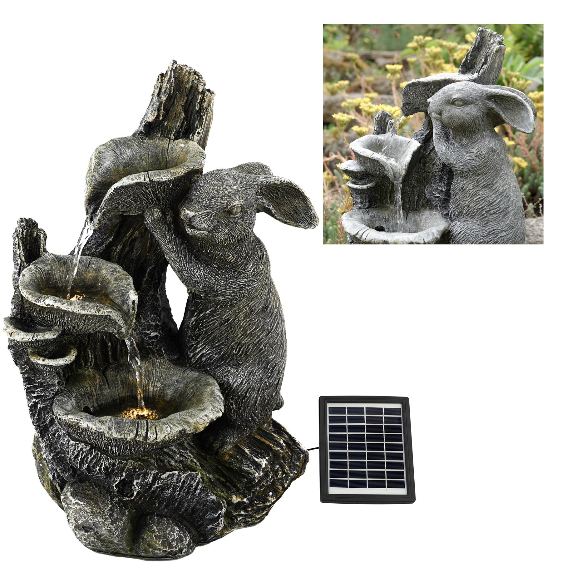 Solar Rabbit Fountain by GEEZY - The Magic Toy Shop