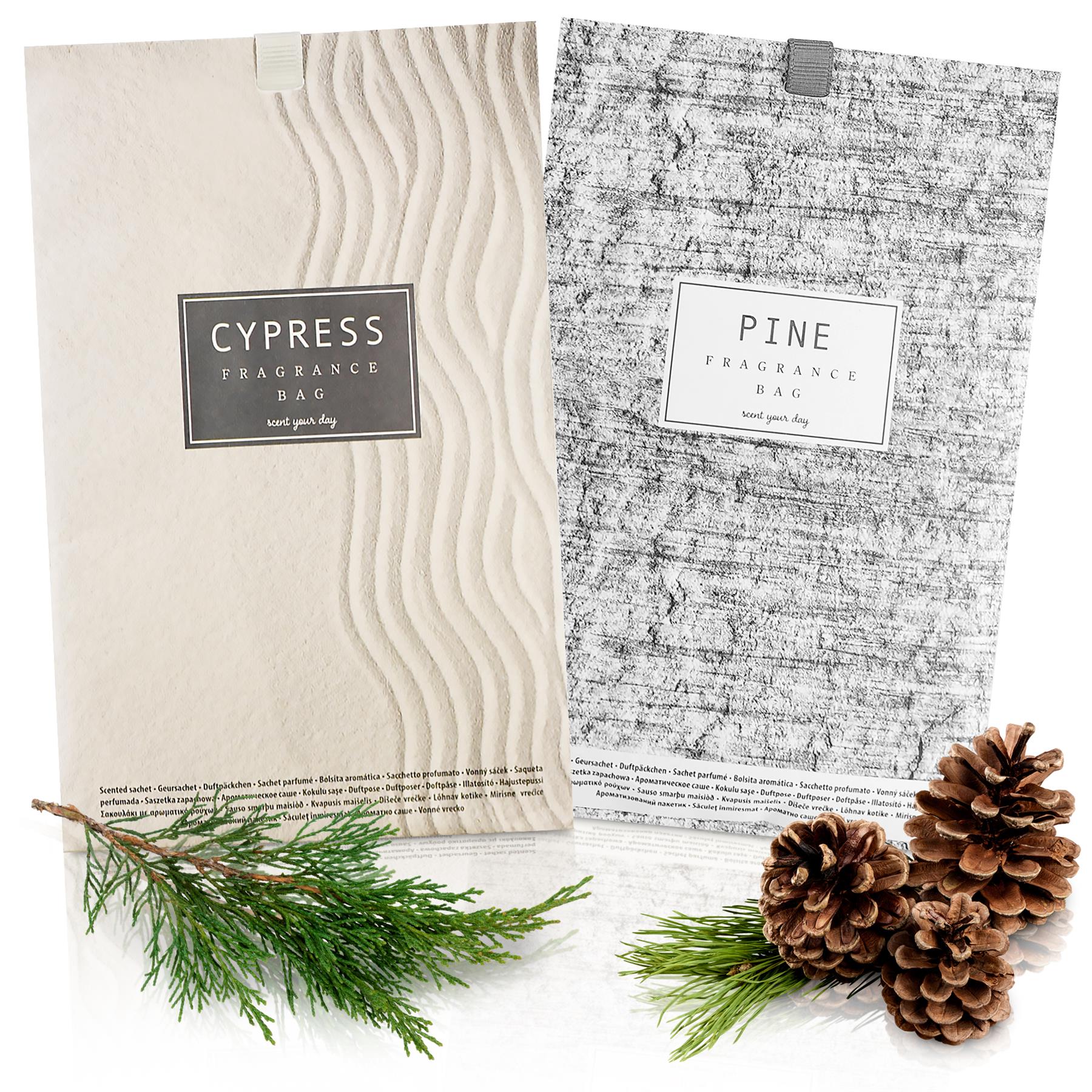 GEEZY Scented Sachet - Pine and Cypress - Set of 12