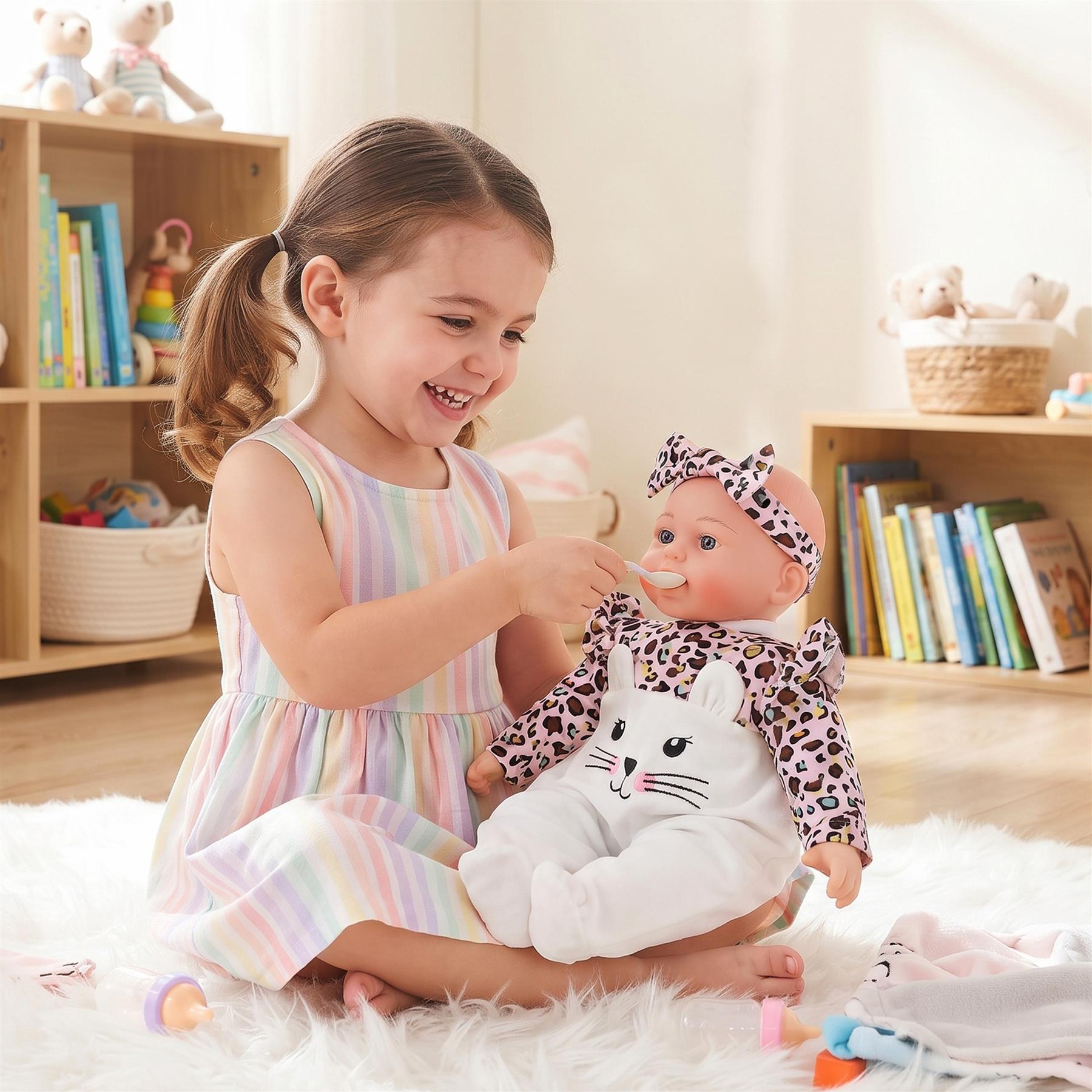 BiBi Kitten Sleeping Doll (40 cm / 16'')