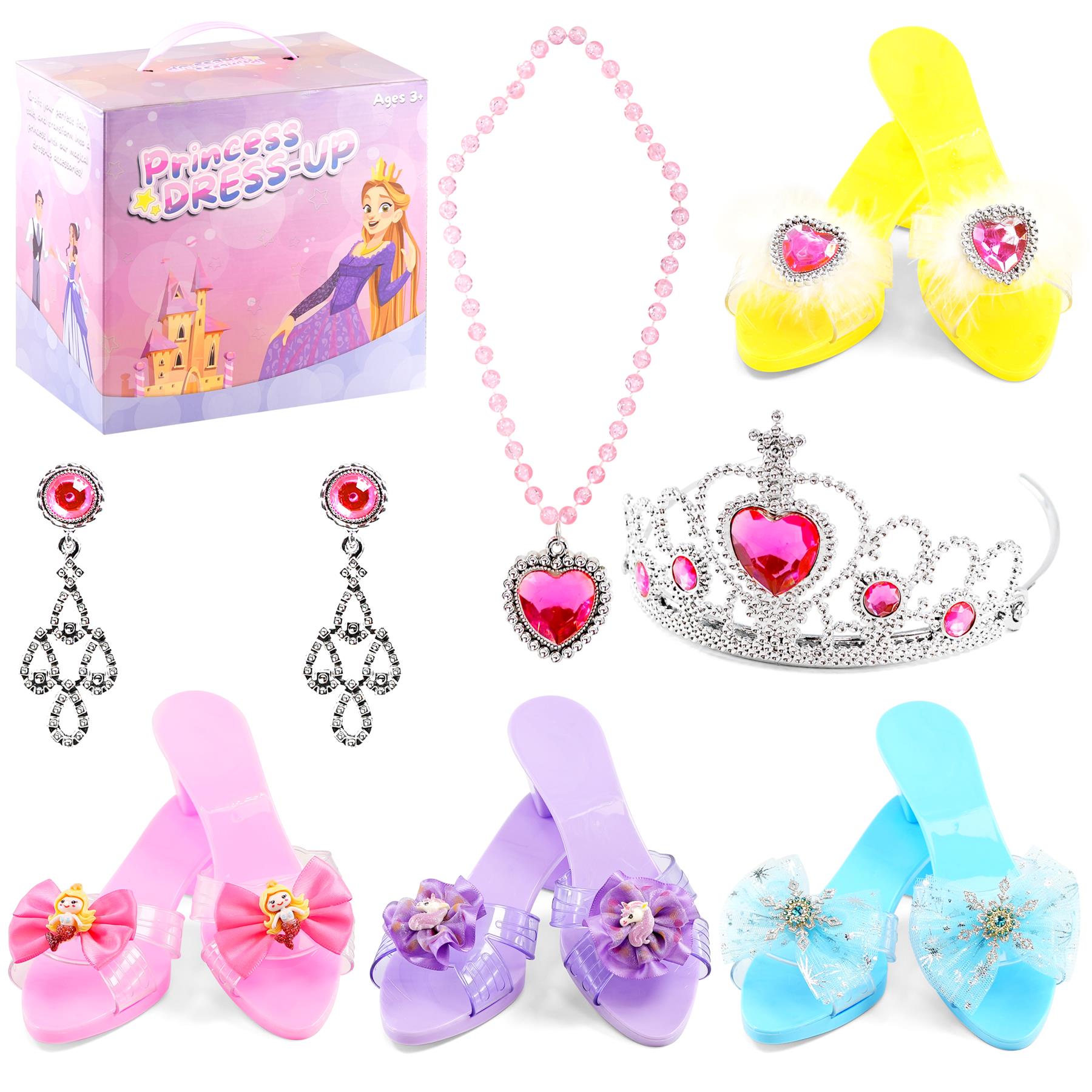 The Magic Toy Shop Princess Play Shoes Jewellery & Storage Set