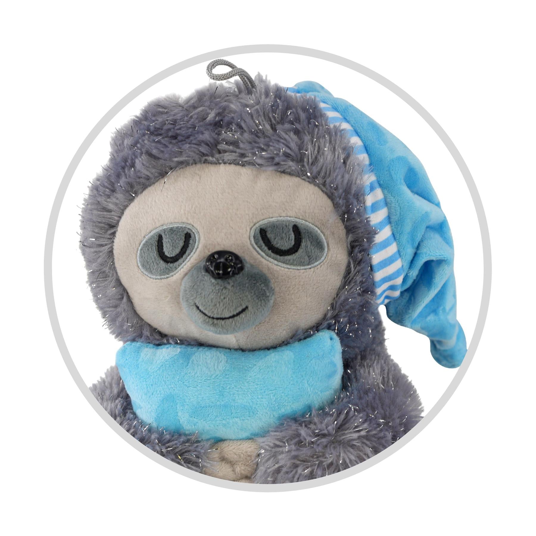 The Magic Toy Shop Sloth Plush Toy Stuffed Animal  Baby Gift Blue