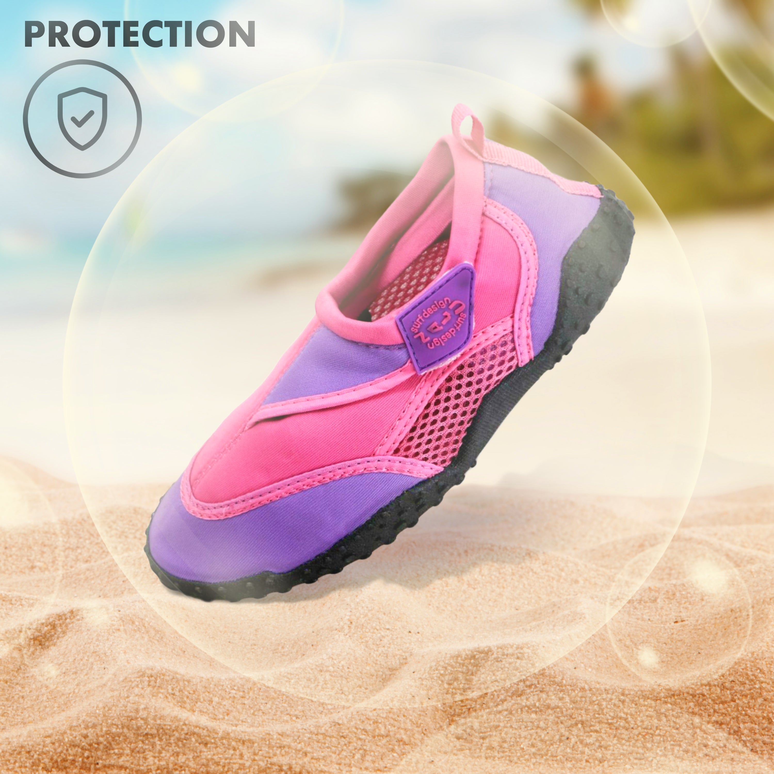 Pink Neoprene Aqua Shoes