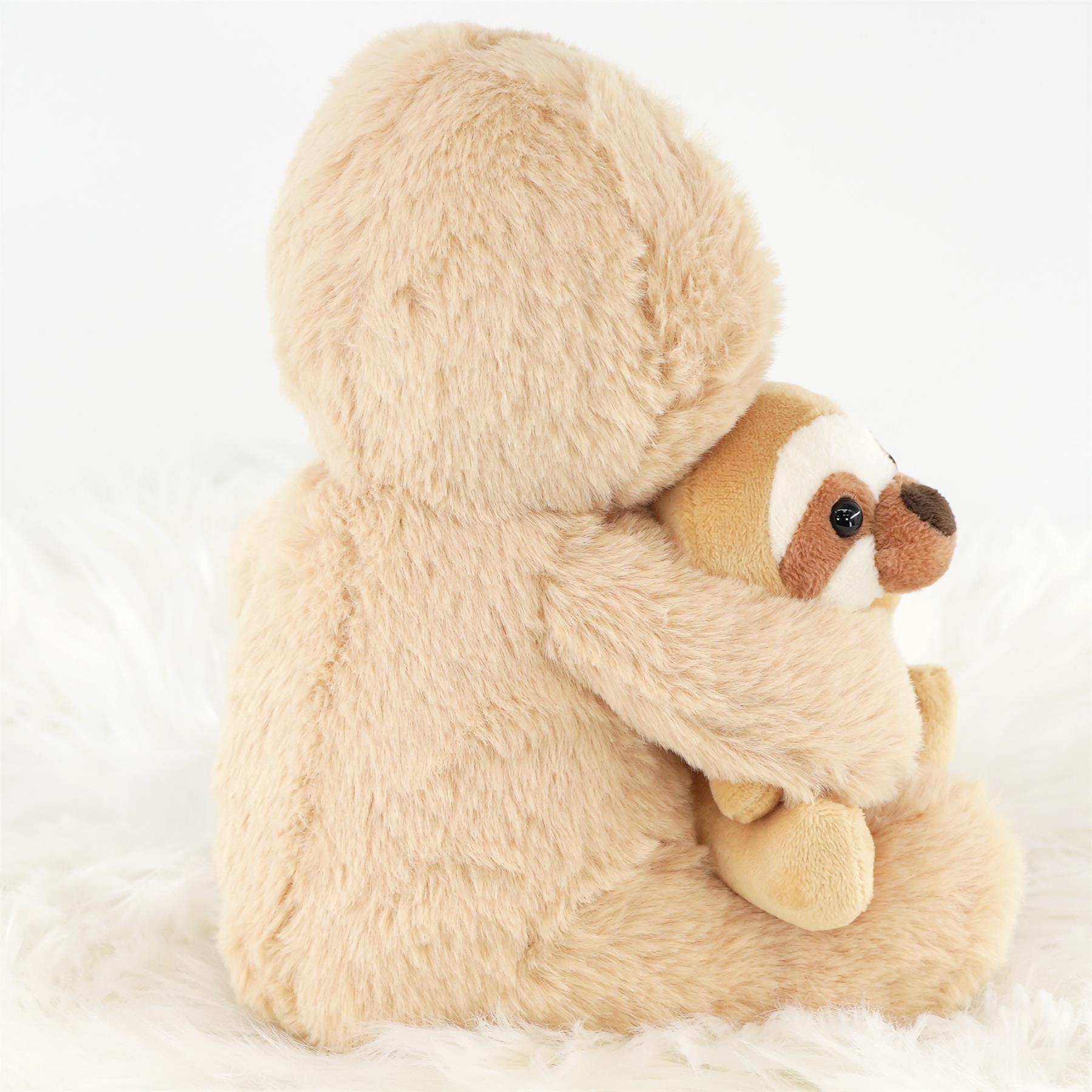 9" Mum & Baby Sloth Soft Toy
