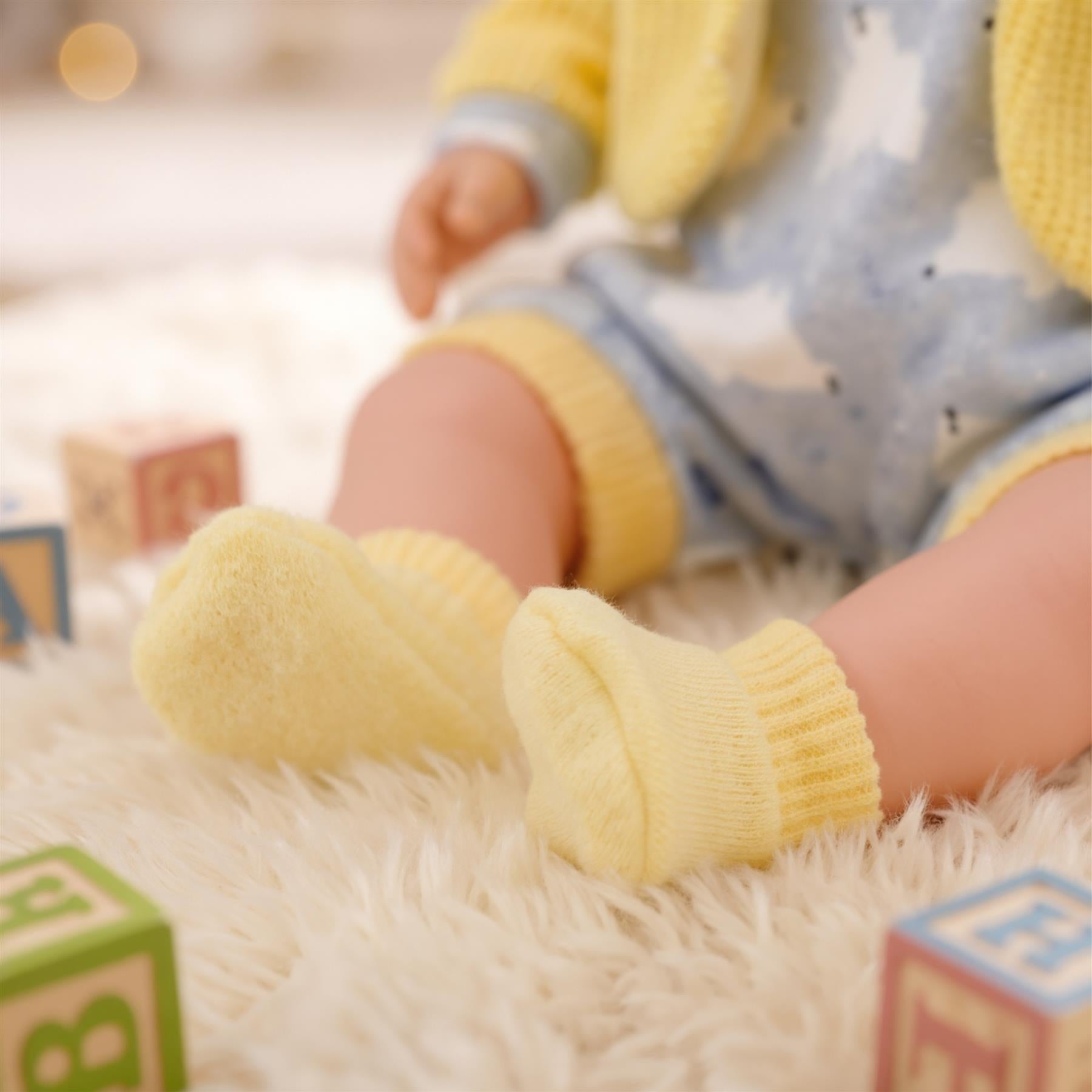Baby Doll With Dummy & Sounds Yellow