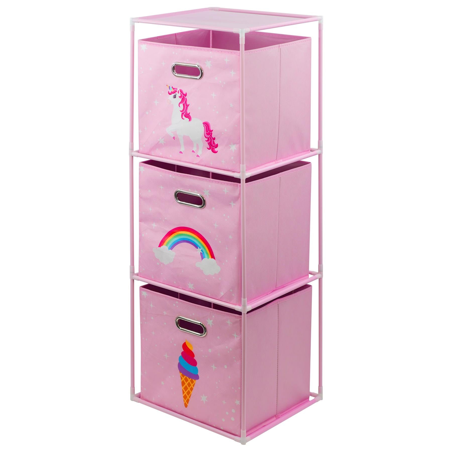 Kids Storage Cube Units, Unicorn Theme