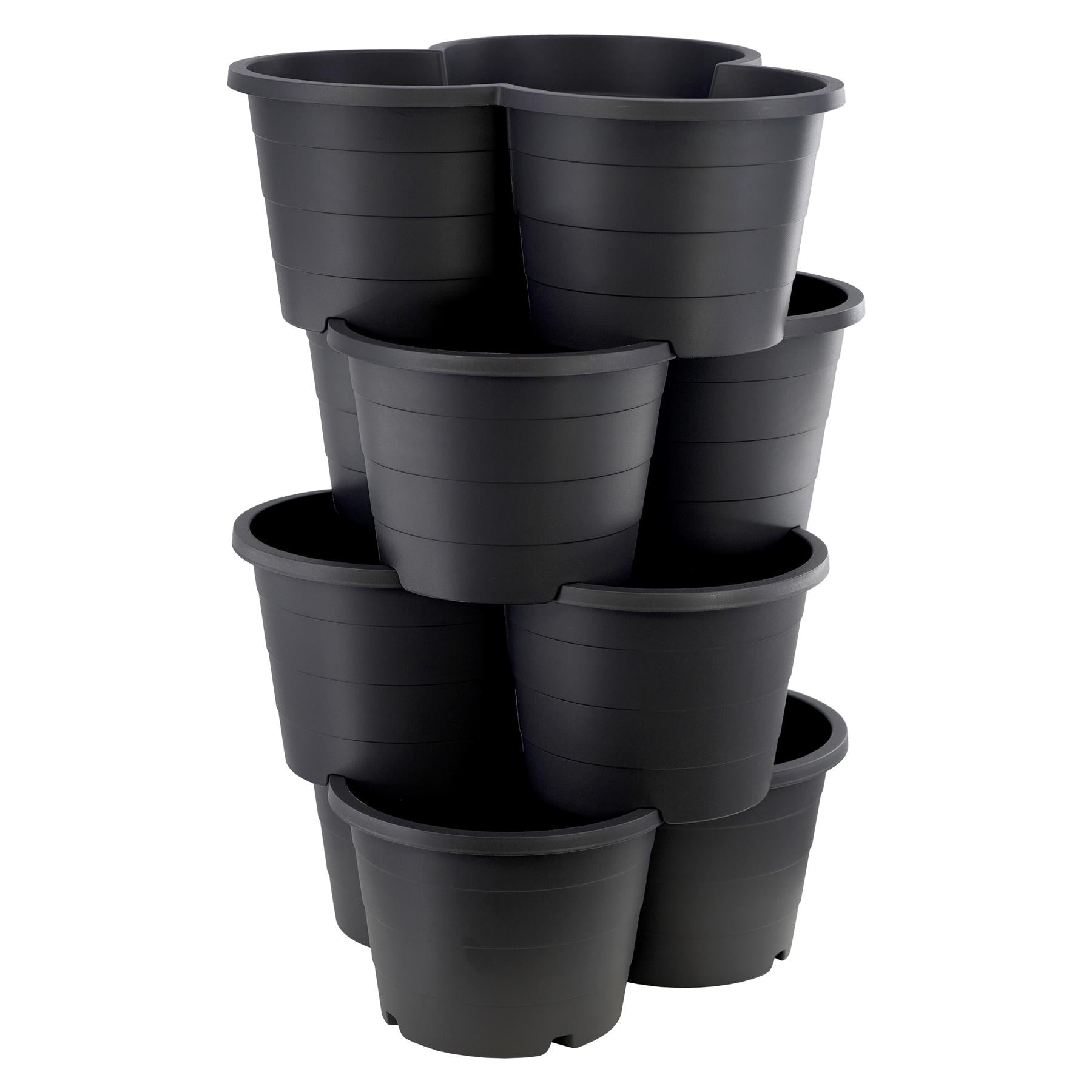 Set of 4 Trio Stackable Flower Pots by GEEZY - The Magic Toy Shop