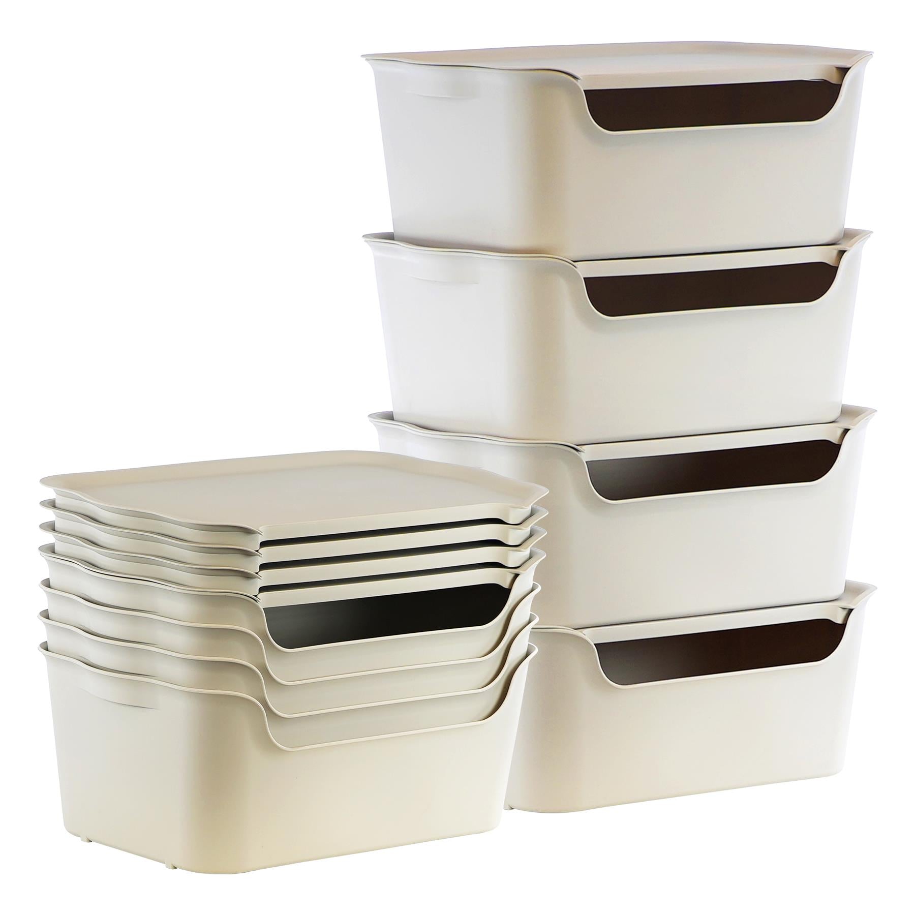 Storage Boxes with Lids Set of 4