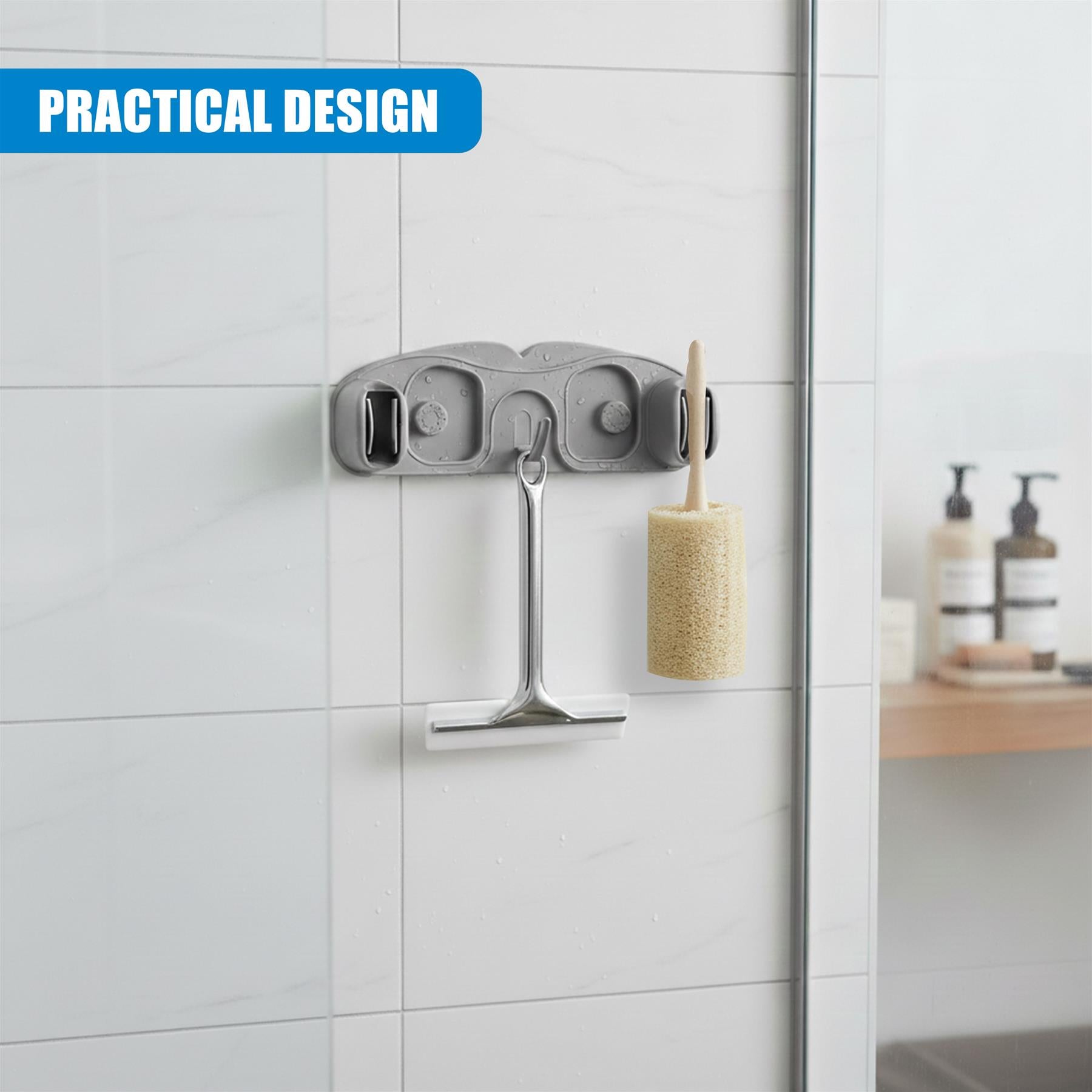 Wall Mounted Mop & Broom Holder