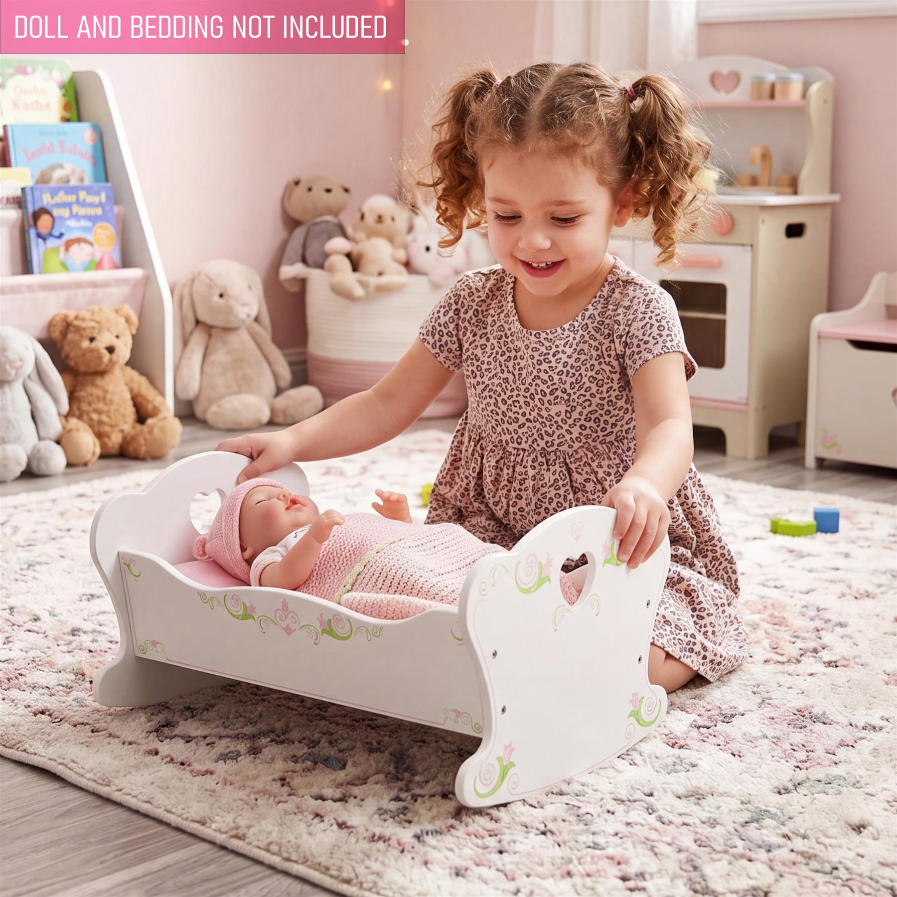 BiBi Furniture - Doll Wooden Cradle