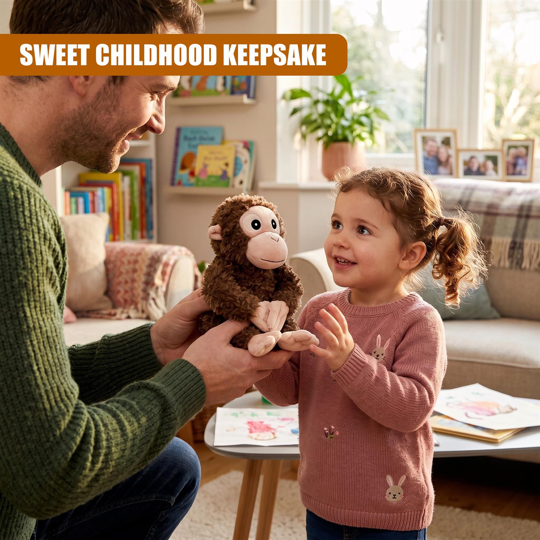 8" Orangutan Monkey Soft Toy