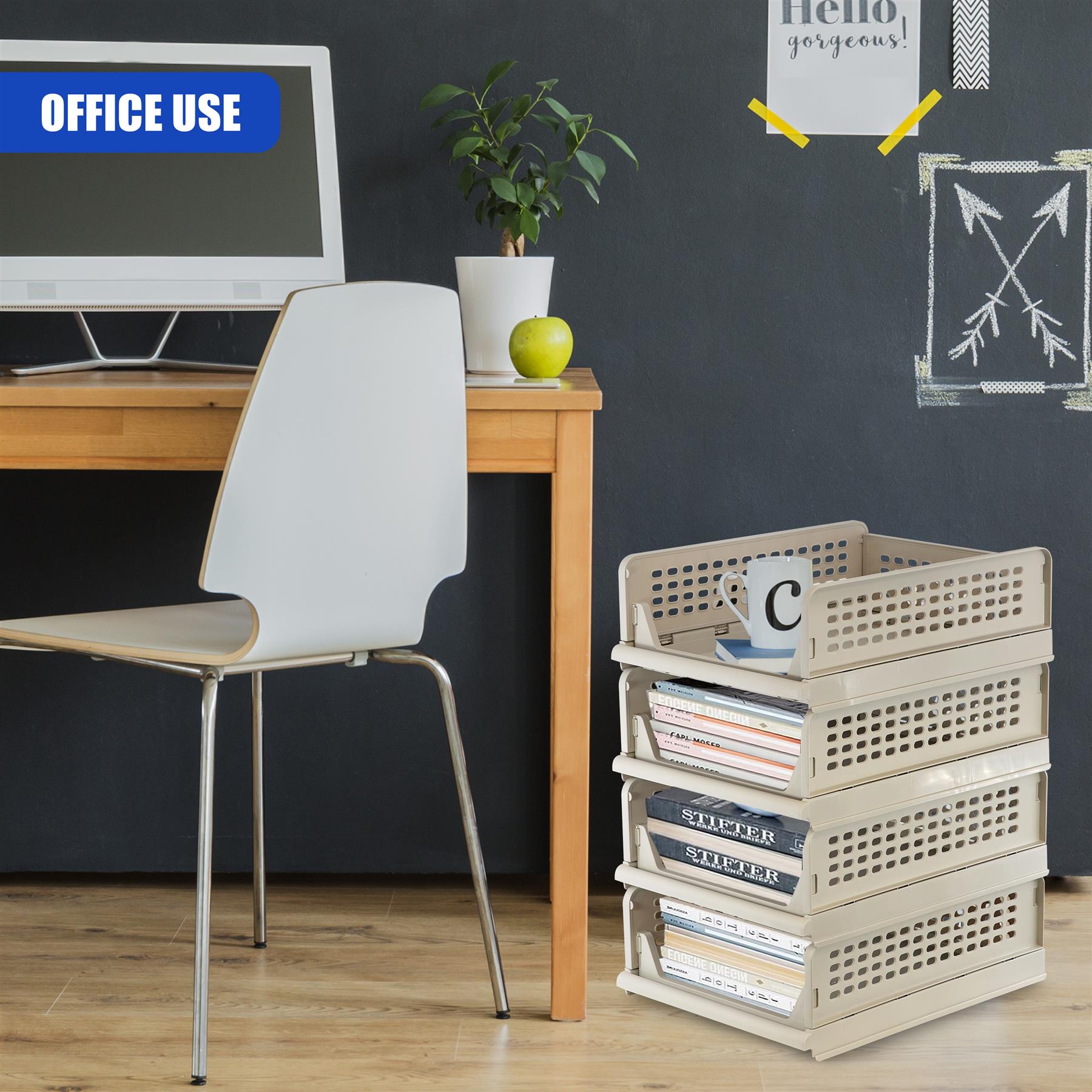 Foldable Shelf Drawers Set of 4