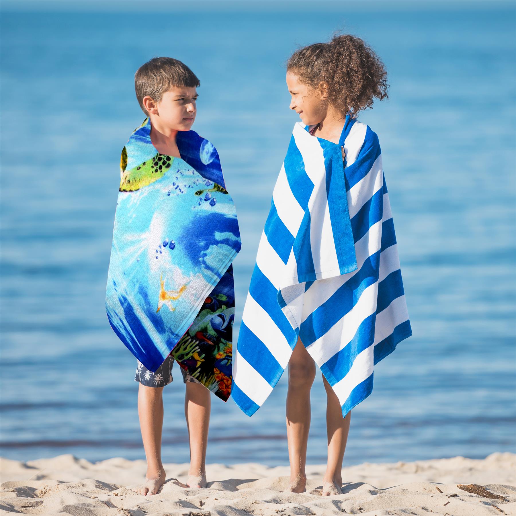 Ocean Turtles Design Large Towel by GEEZY - The Magic Toy Shop