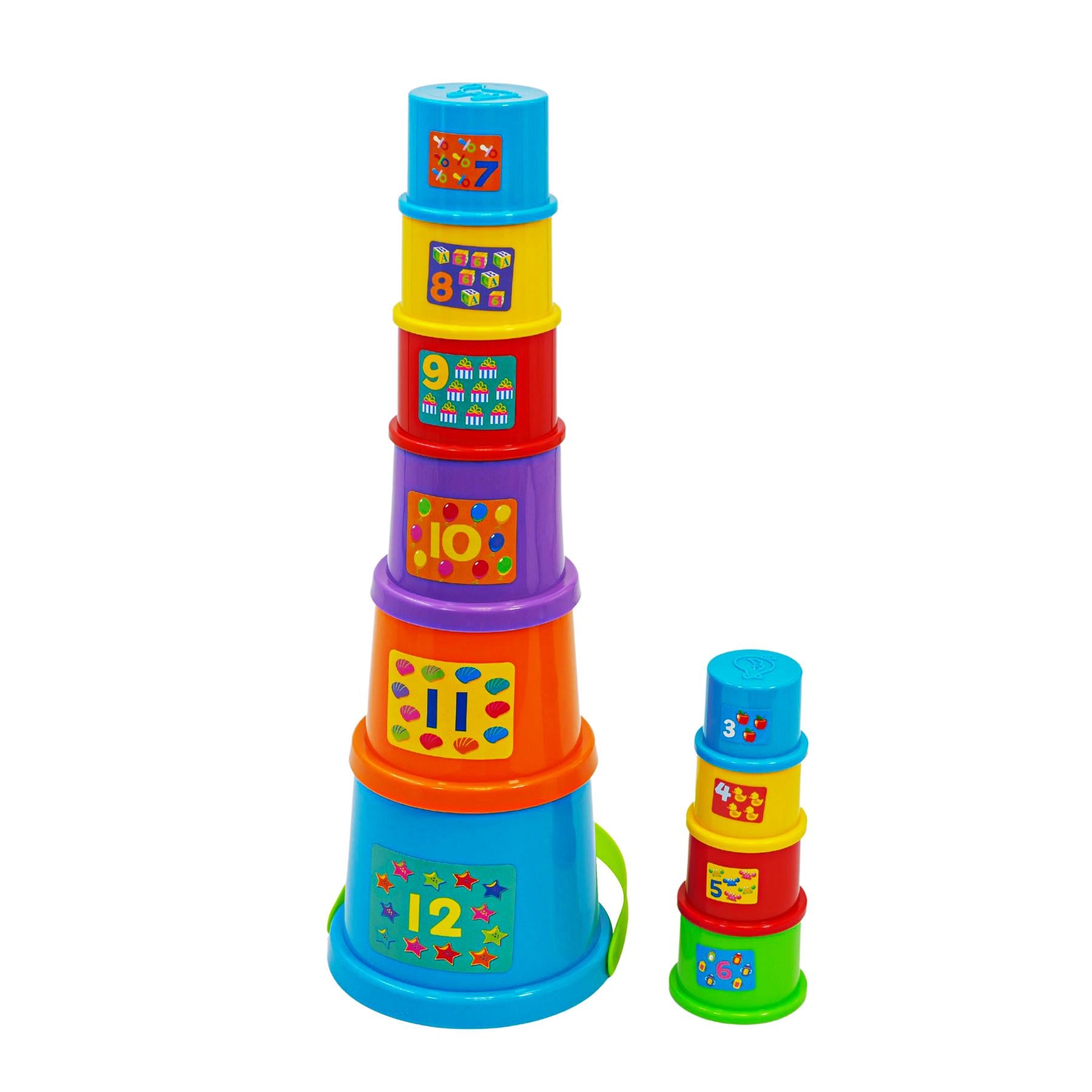 The Magic Toy Shop Gerry the Giraffe Shape Sorting Jumbo Stacking Cups