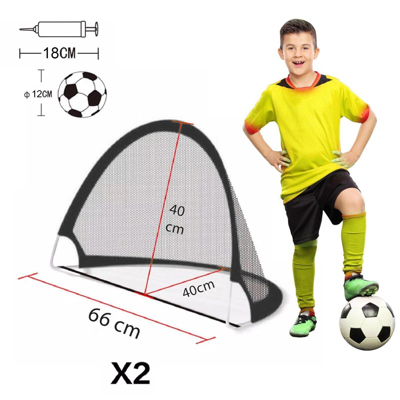 Pop-Up Goal Set of 2 with Ball and Pump