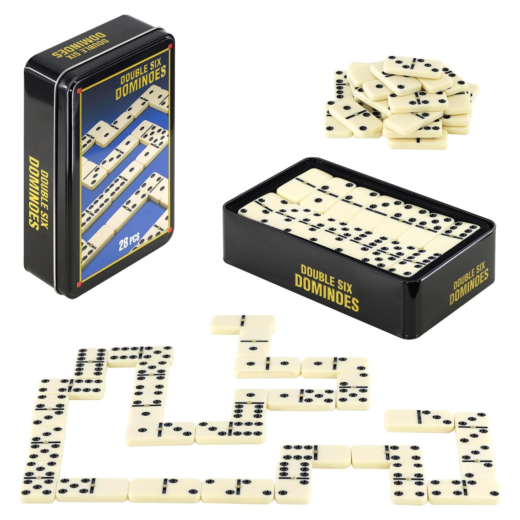 M.Y Double Six Classic Dominoes Set