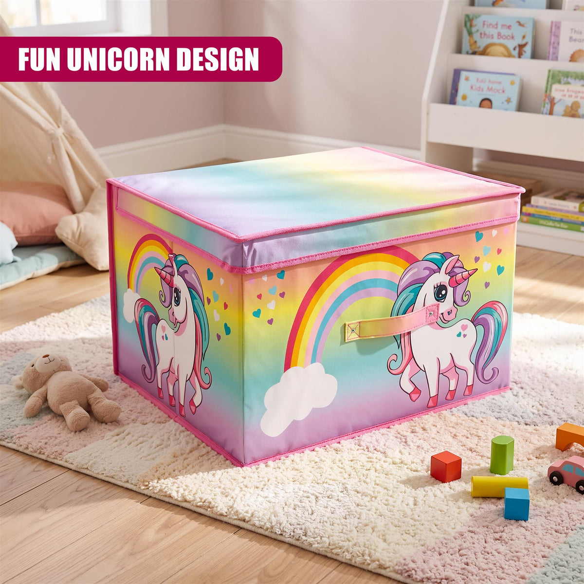 Rainbow Unicorn Storage Box