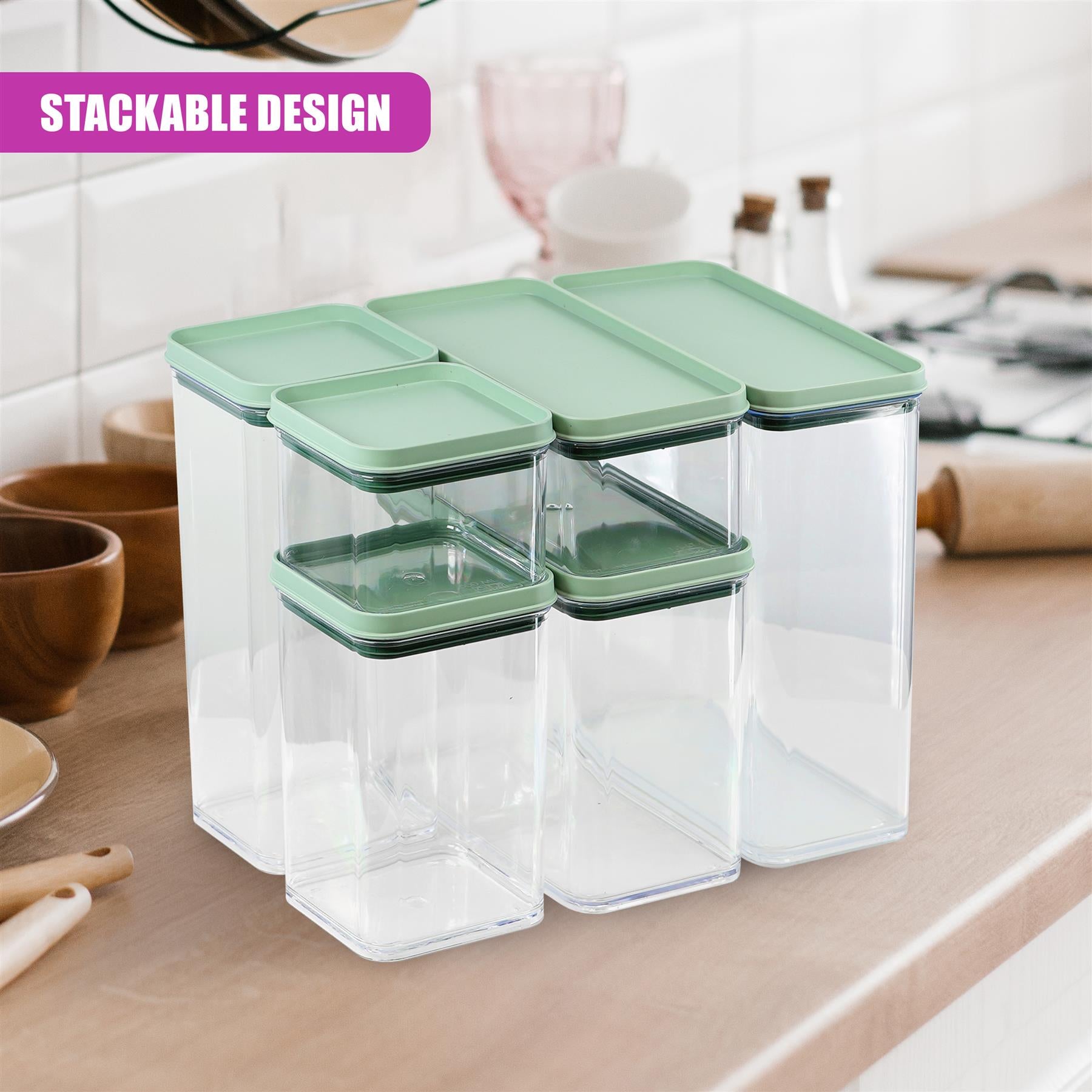 Food Storage Containers Set of 6 by GEEZY - The Magic Toy Shop