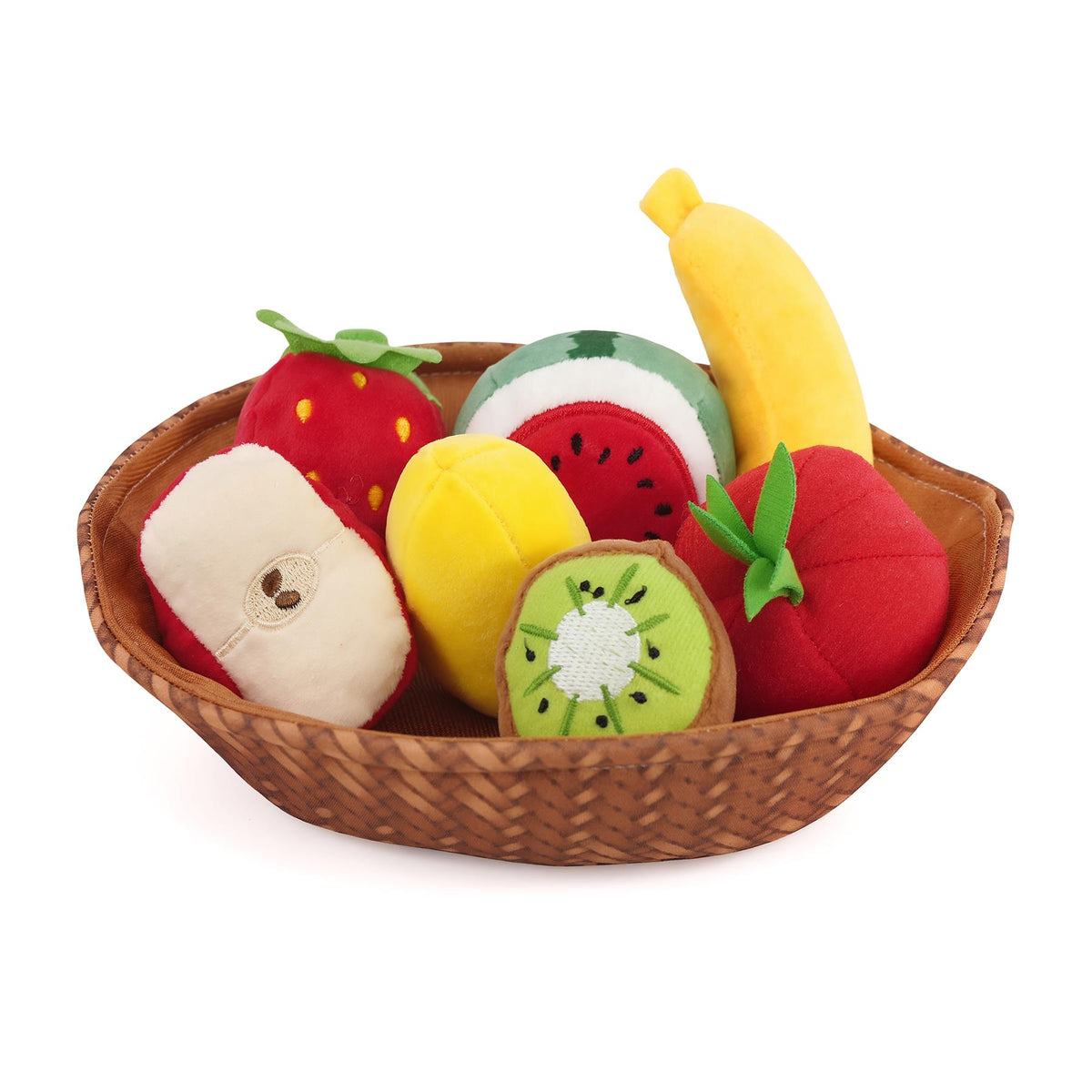 Fabric Fruit Basket Toy Set