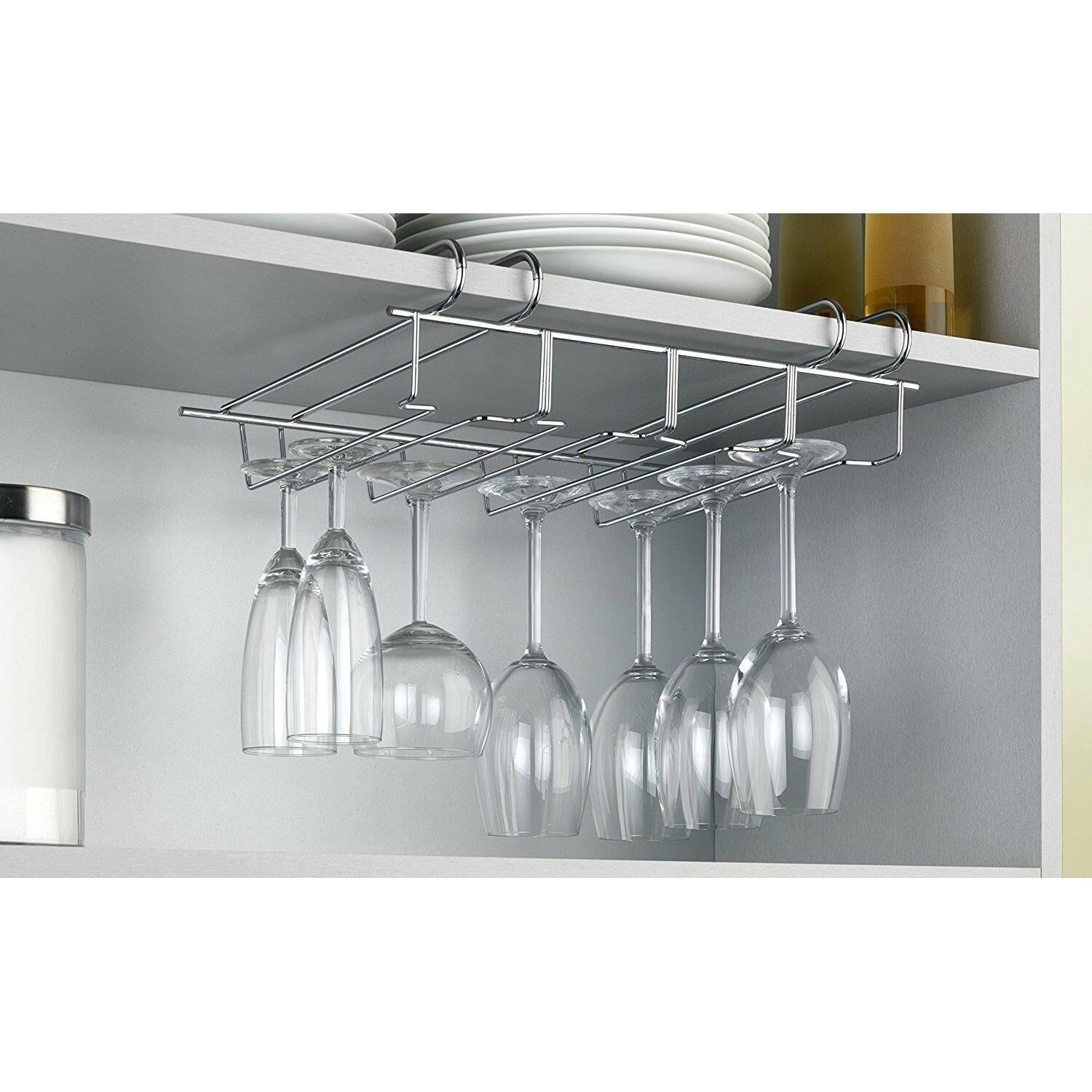 MTS Under Shelf Wine Glass Rack