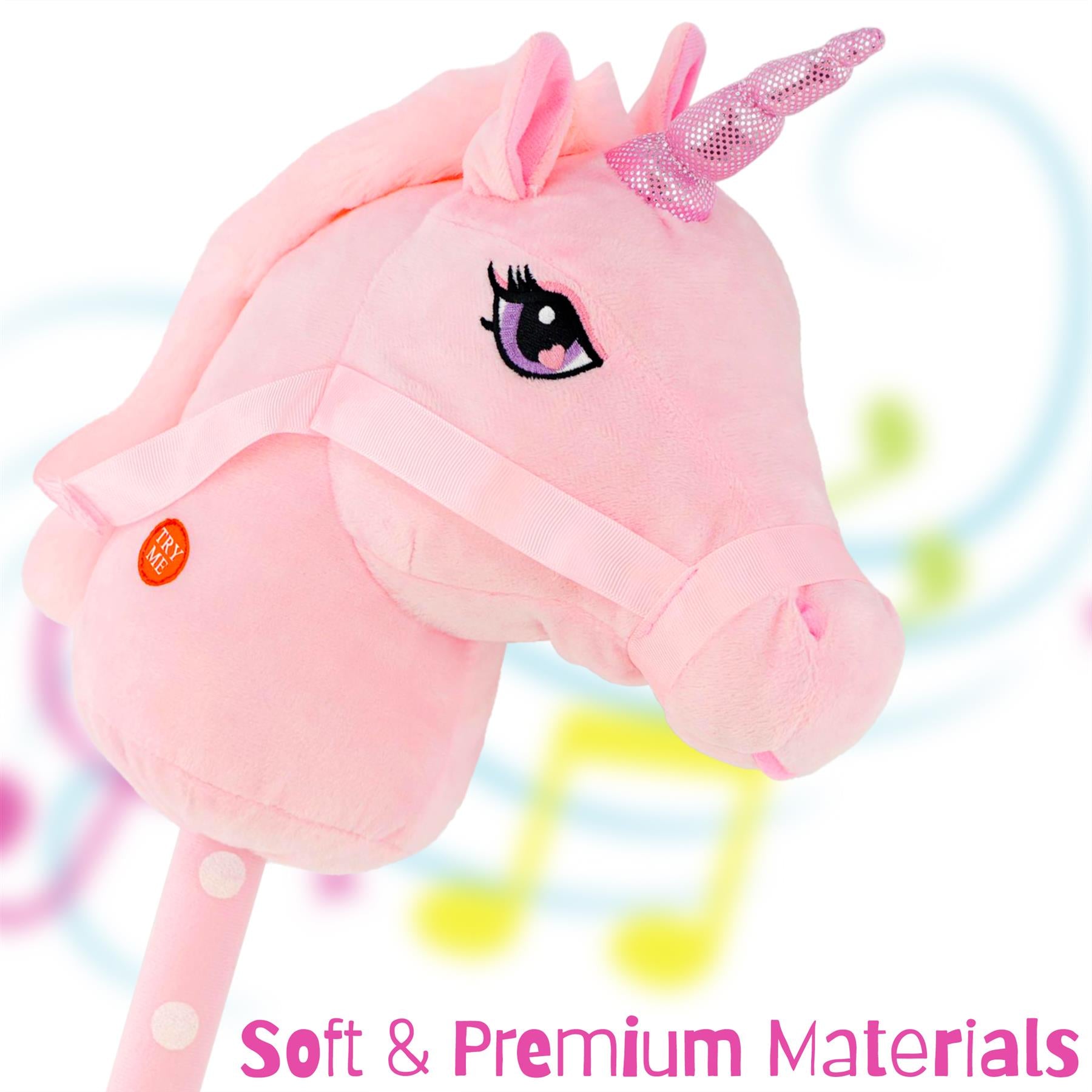 Unicorn Hobby Horse - Pink