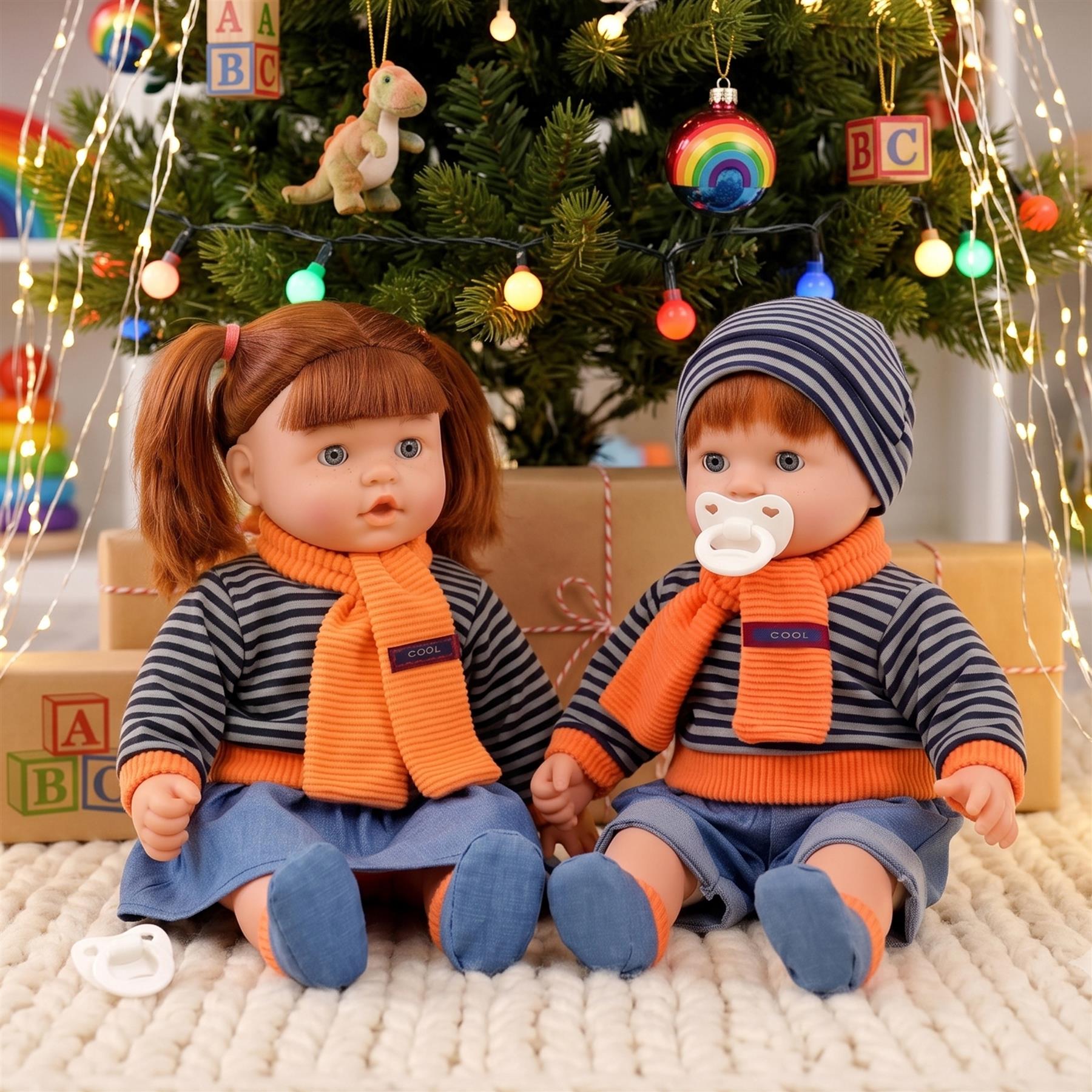 BiBi Sleeping Ginger Girl Doll (45 cm / 18")
