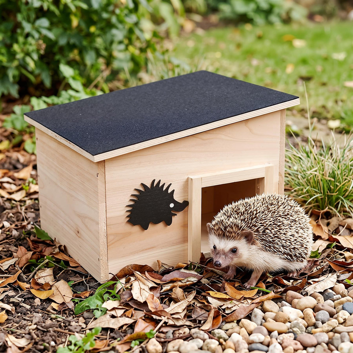 Wooden Hedgehog House