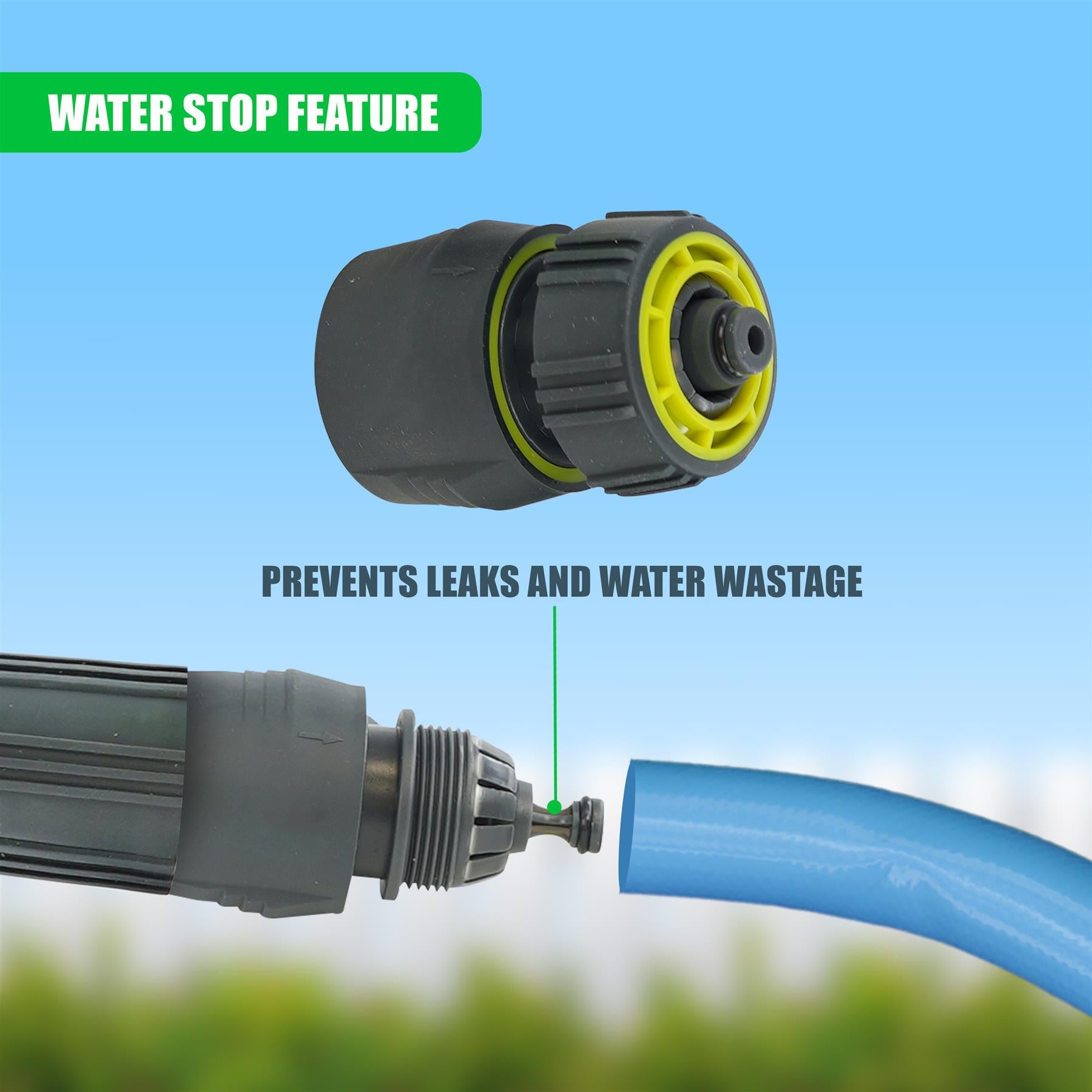 Water Stop Nozzle - Prevents Leaks & Water Waste - The Magic Toy Shop