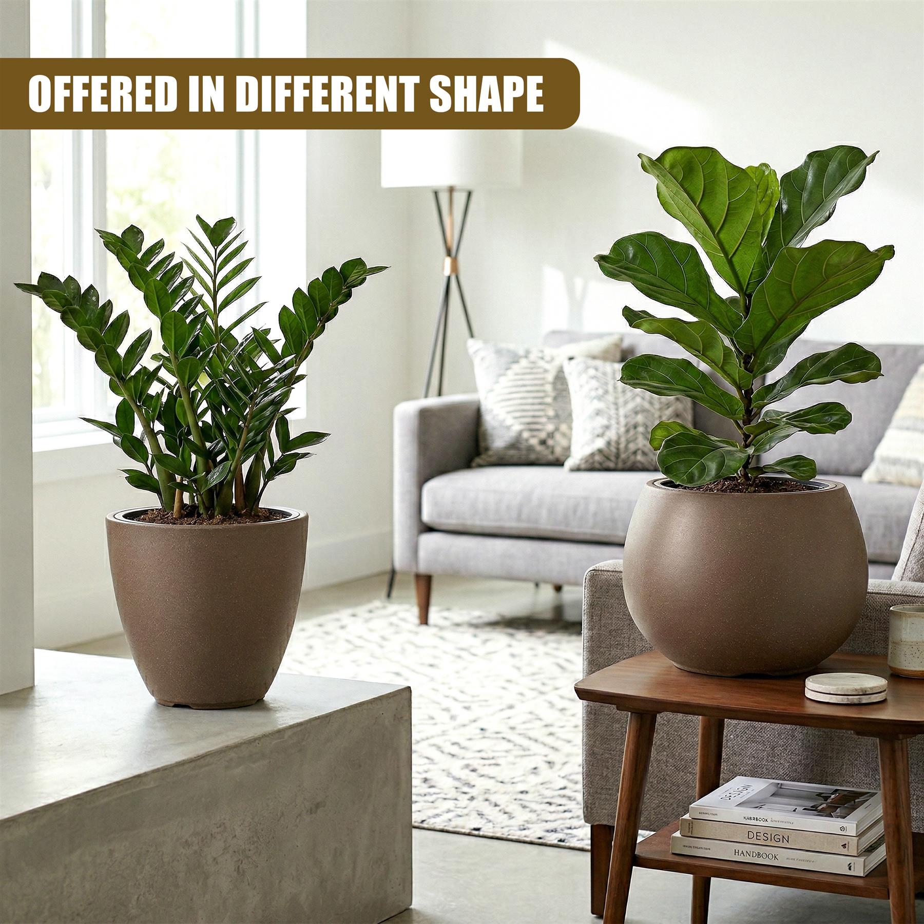 Round Flower Pot, 37 cm