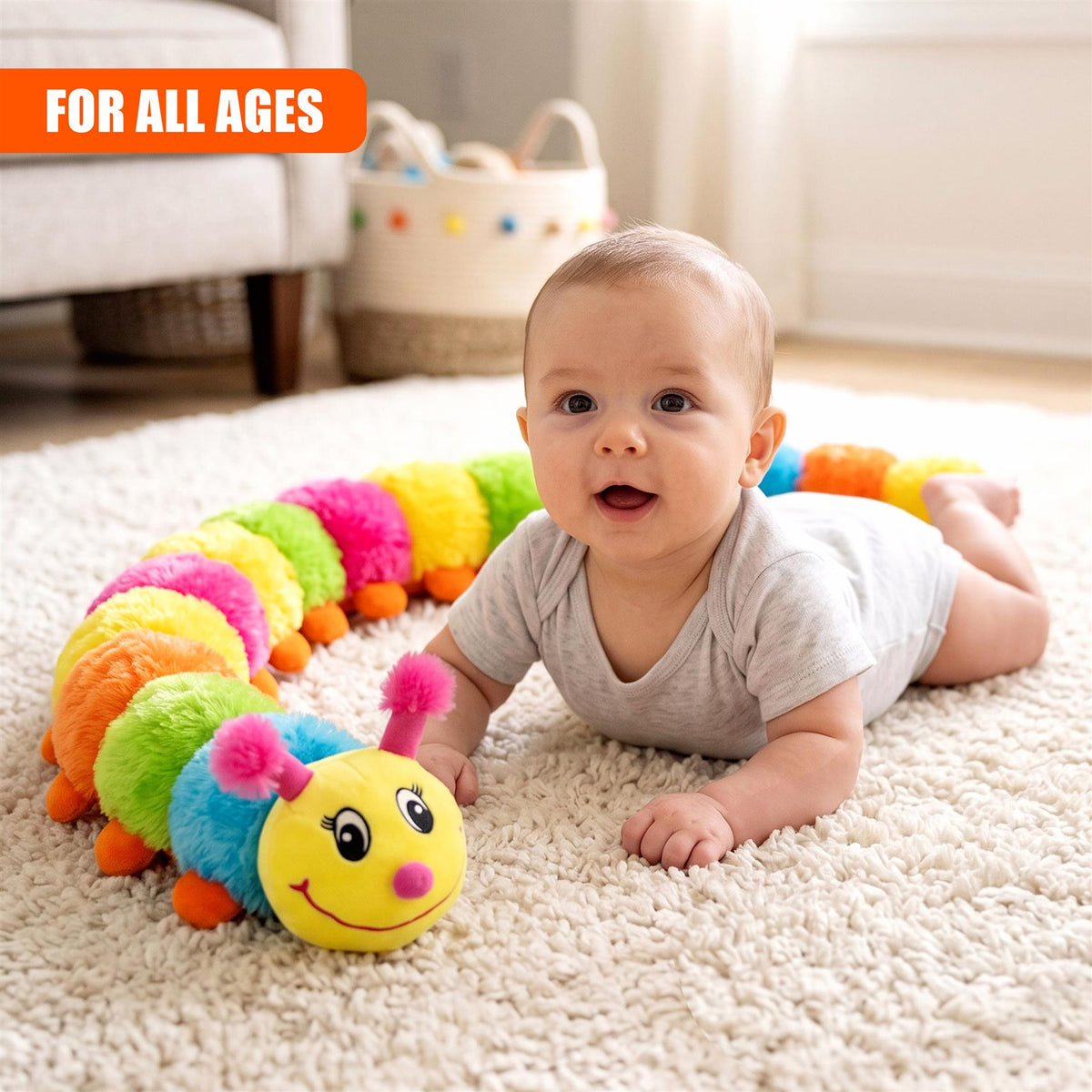 Caterpillar Plush Toy, 116cm