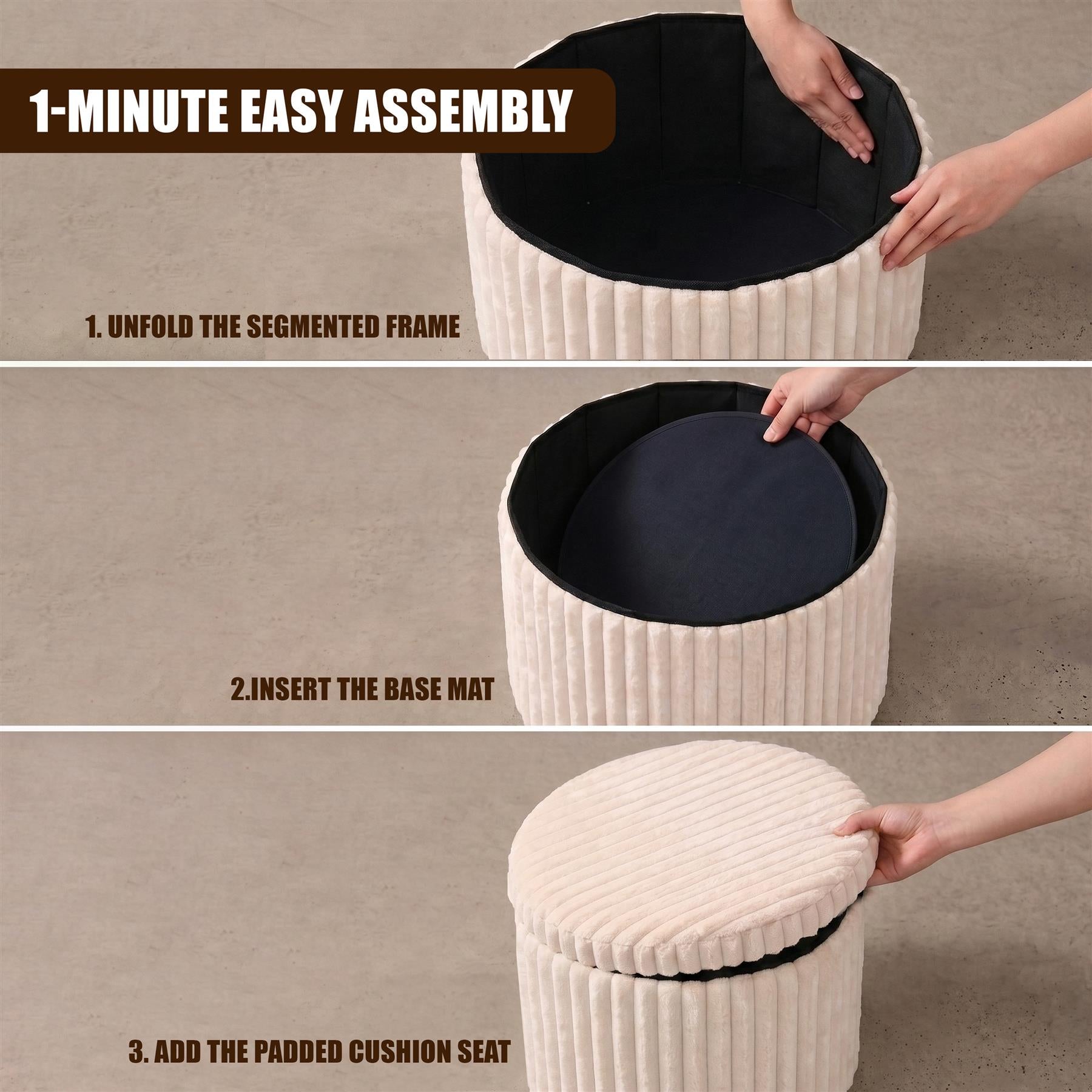 Round Ottoman Stool