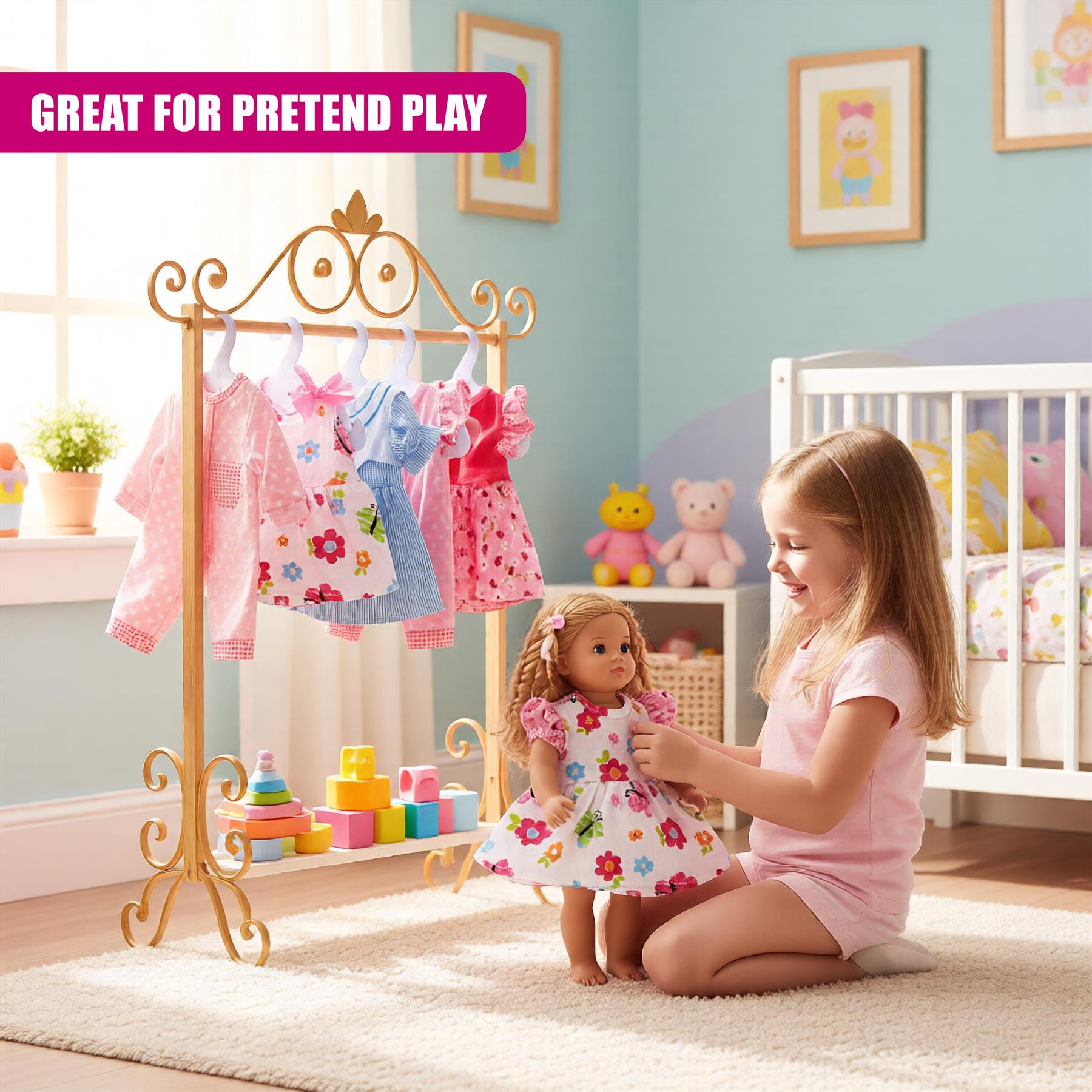 Baby Doll Clothes Set of 6 for Dolls 12-16"