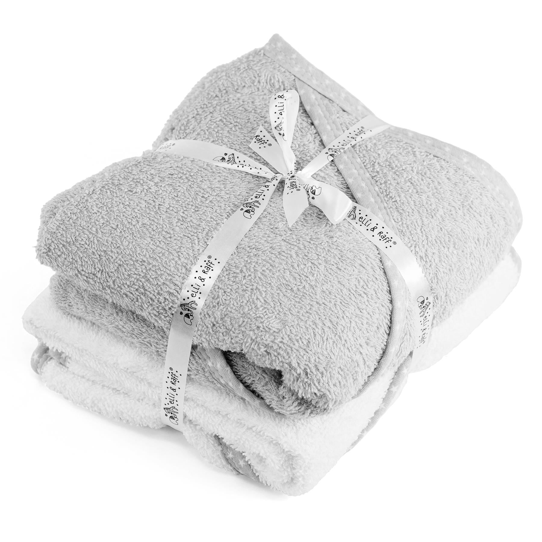 Pack of 2 Hooded Baby Bath Towels