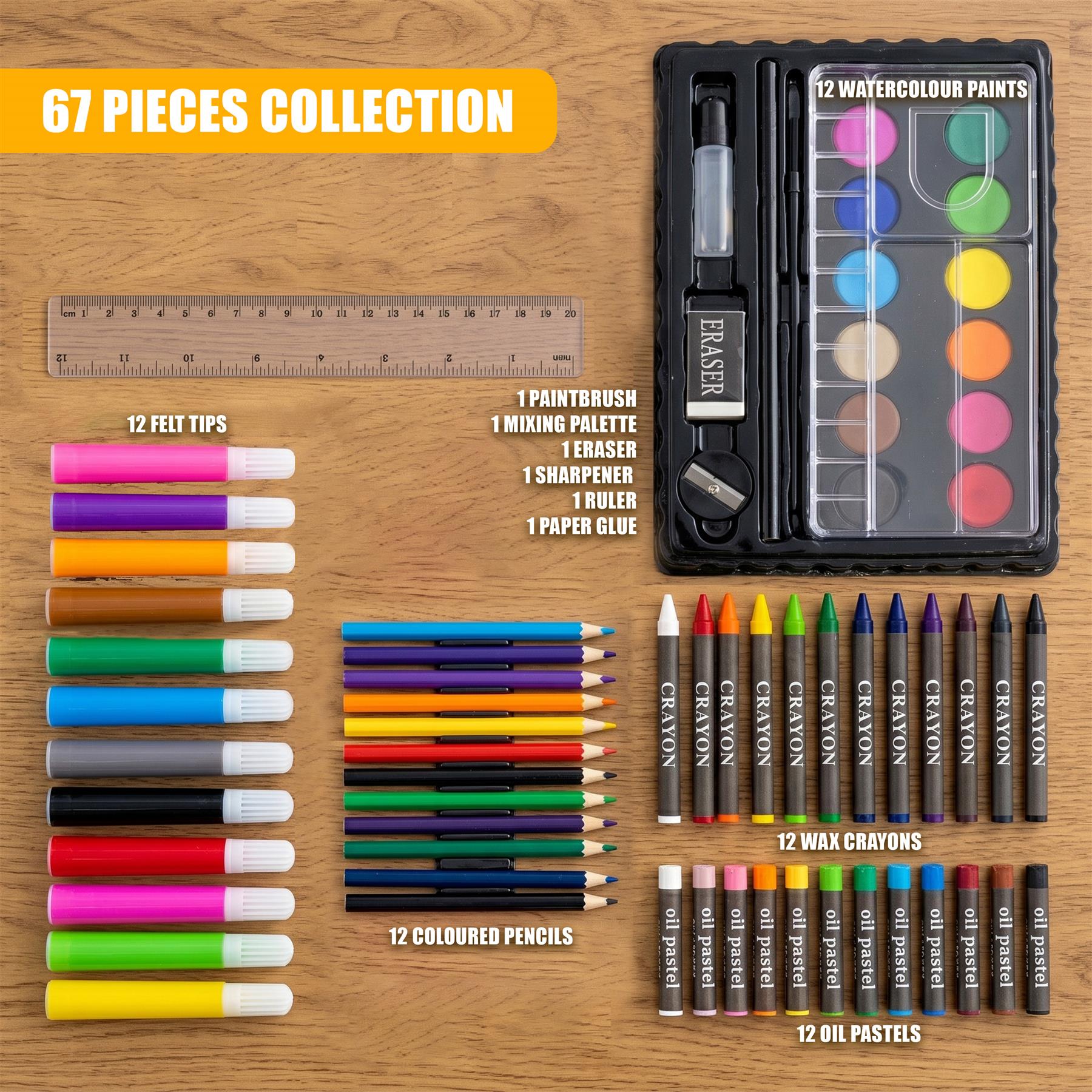 67-Piece Art Set