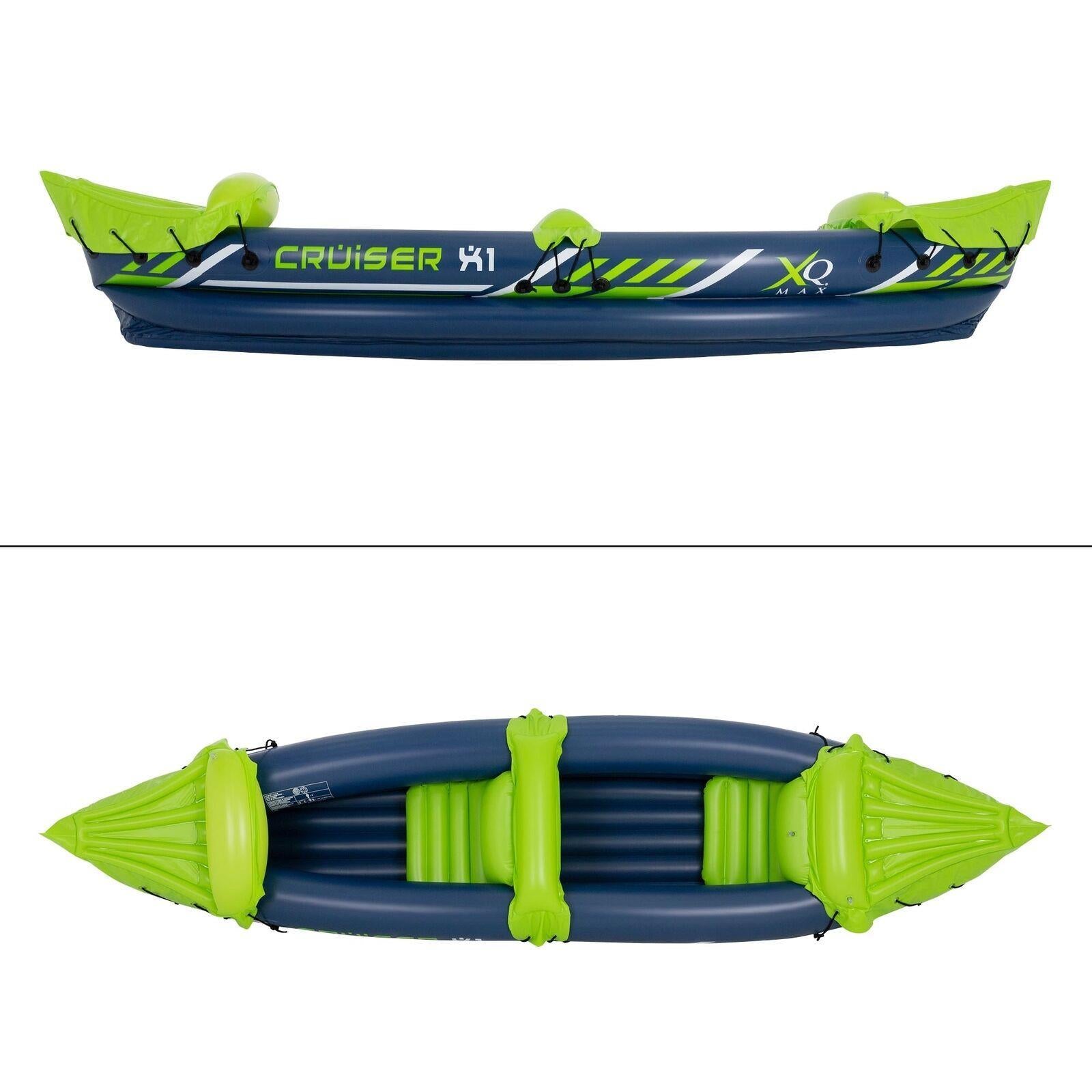 GEEZY 2 Man Person Inflatable Canoe Kayak Dinghy Boat with Double Paddle by GEEZY - The Magic Toy Shop