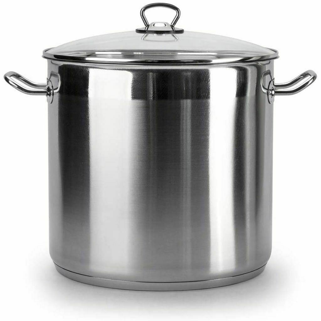 GEEZY 15 Litre Stock Pot With Glass Lid