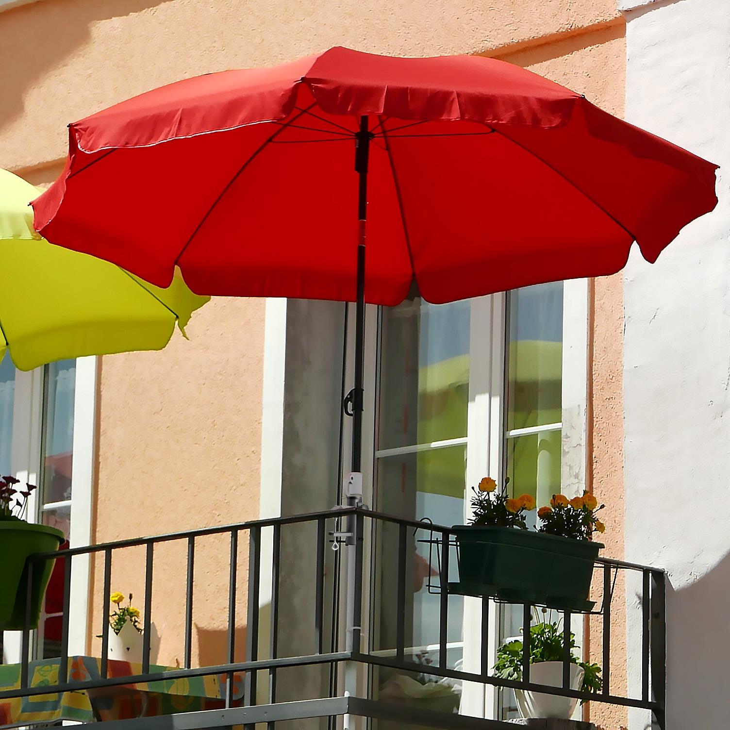 GEEZY Metal Balcony Parasol Holder Clamp