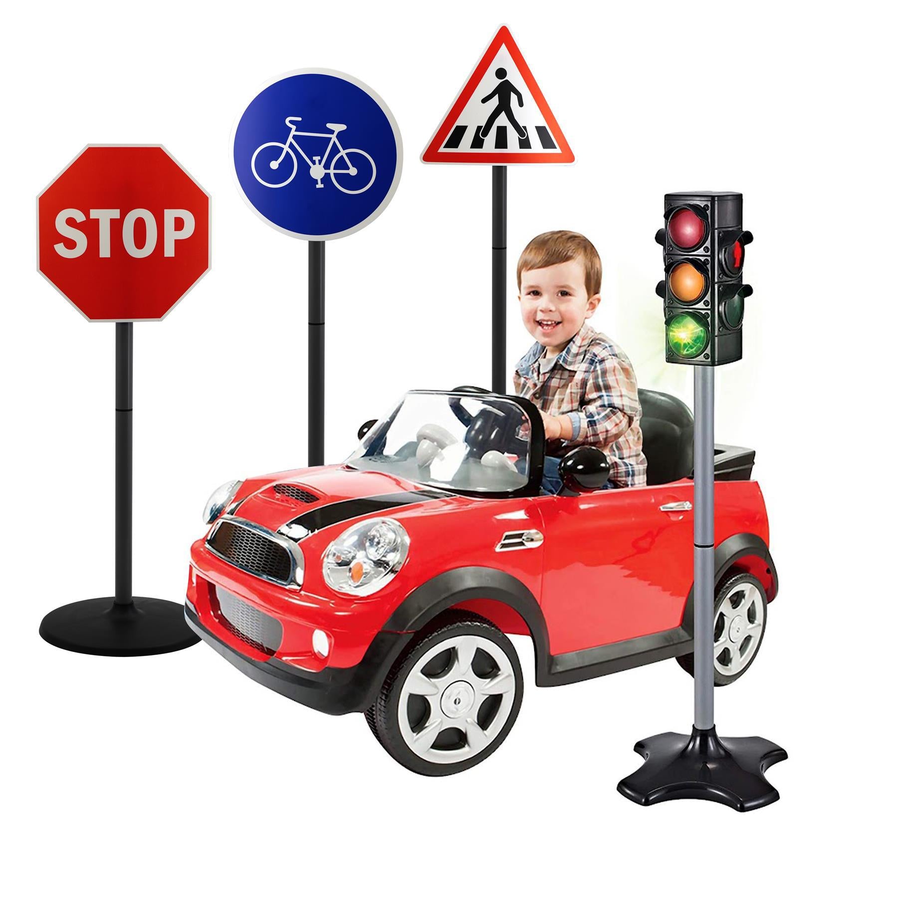Set of Road Signs and Traffic Lights by The Magic Toy Shop - The Magic Toy Shop