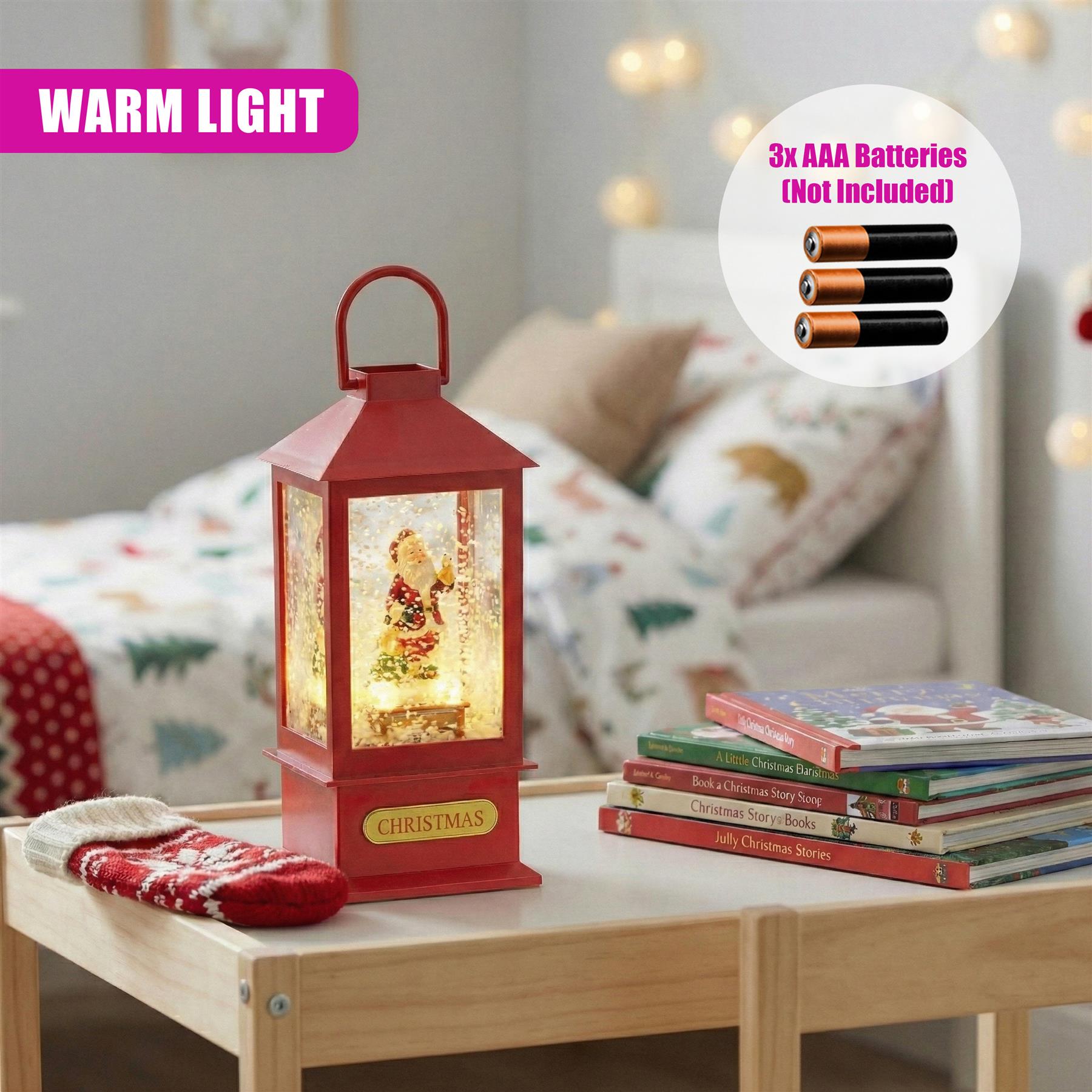 Christmas Lantern With 8 Songs, Light And Snow - Home - Snowman