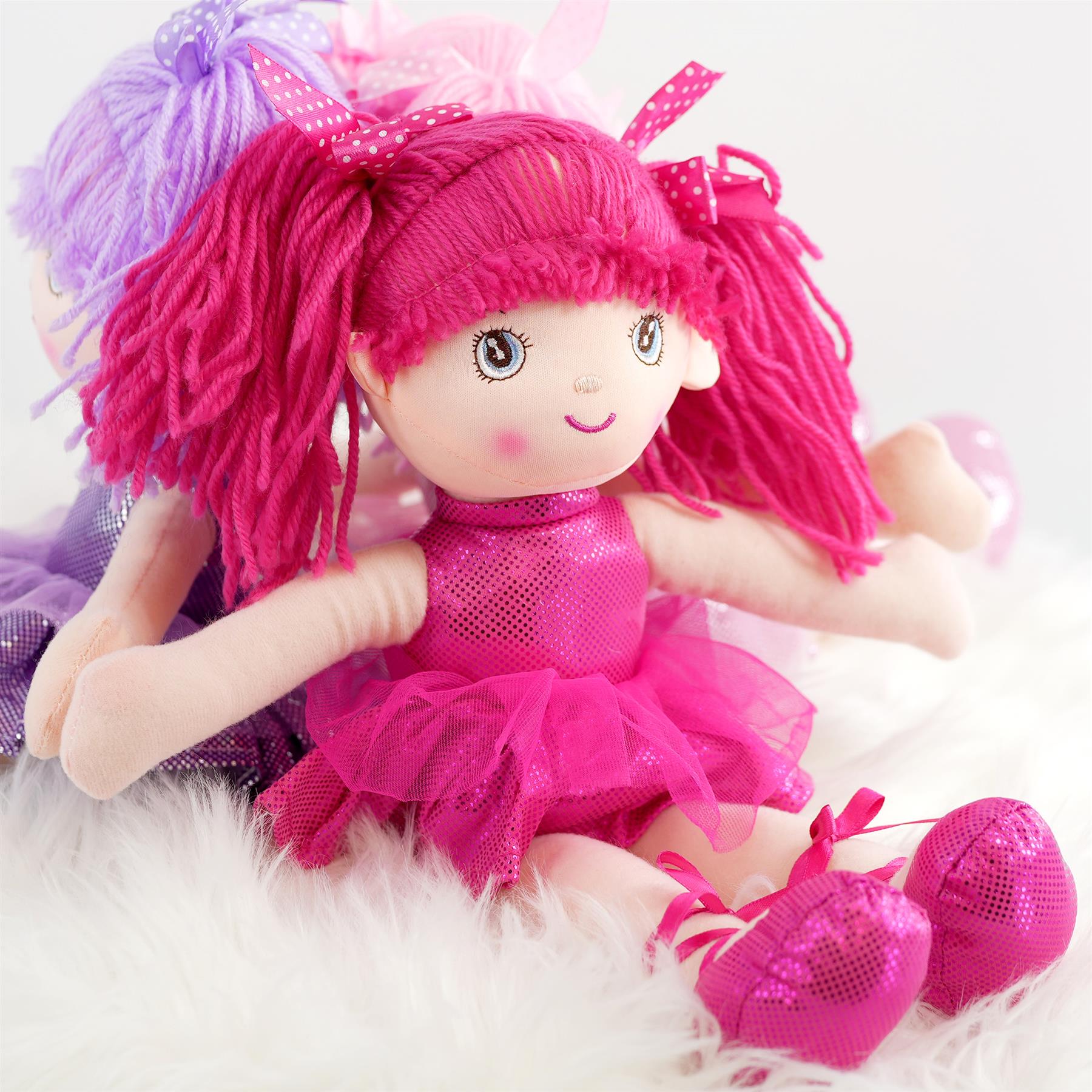 BiBi Doll Ballerina Rag Doll 16"